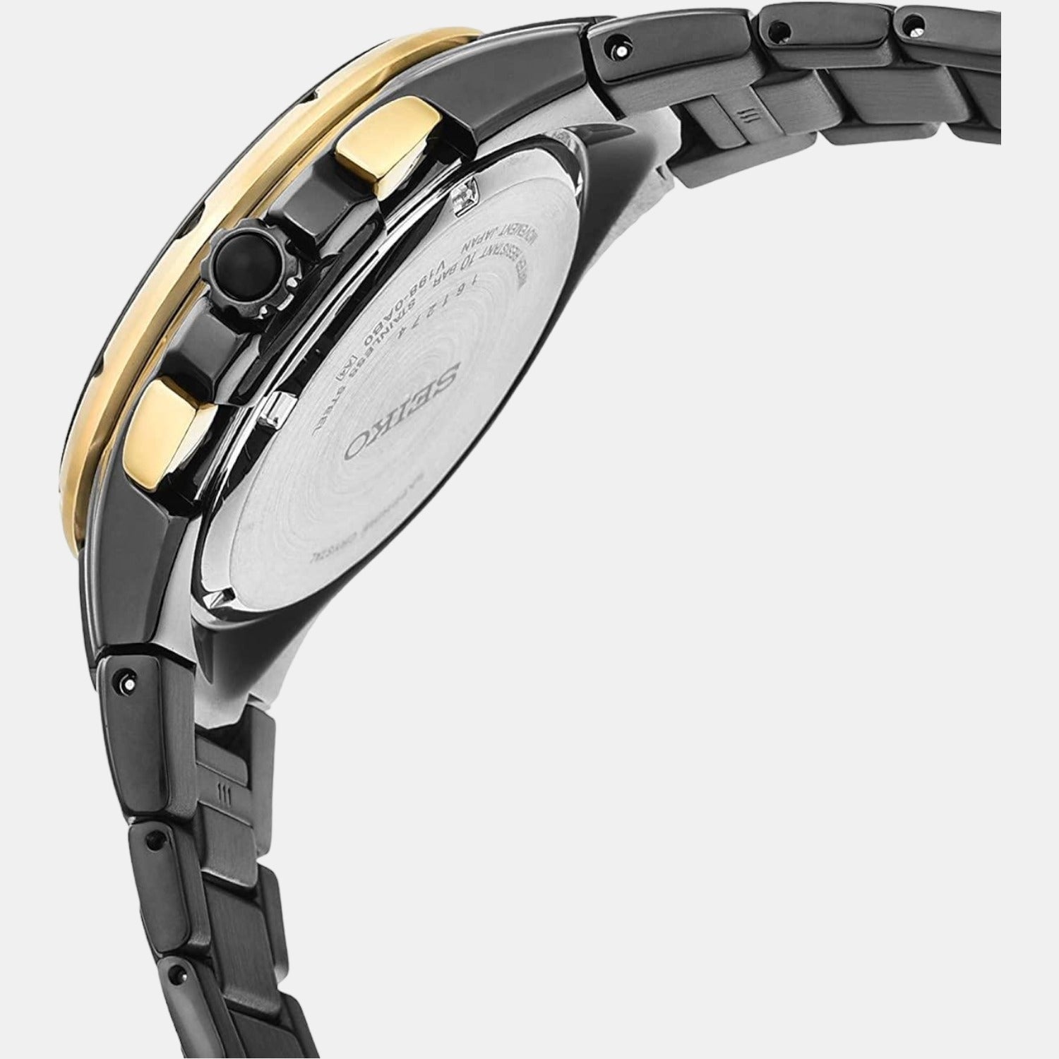 Seiko Coutura Men Solar Black Dial Chronograph Stainless Steel Watch SSC573P1 - view 4
