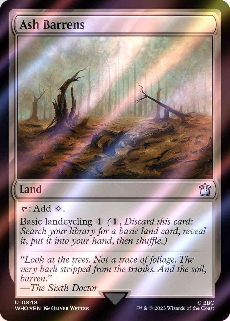 Ash barrens 848 – Magic Ash Barrens [848] [Universes Beyond: Doctor Who] [Surge Foil]