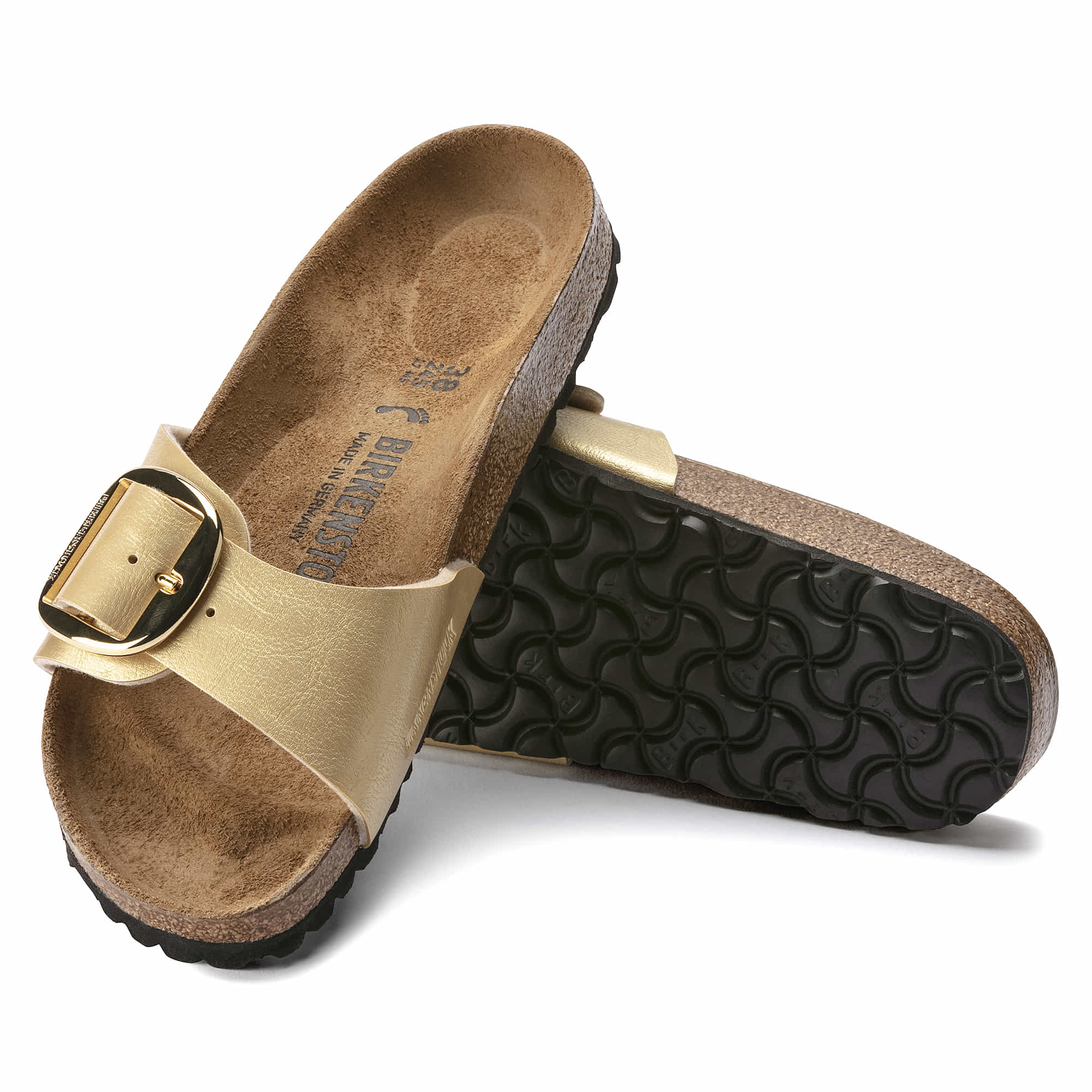 Birkenstock Madrid Big Buckle Birko-Flor – Gold Gold/Graceful Gold