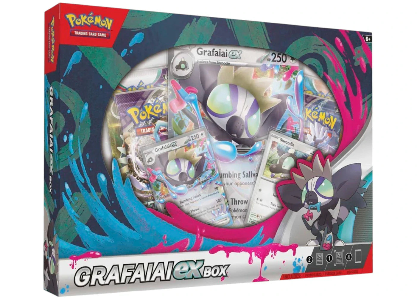 Scarlet violet grafaiai – 2024 Pokémon Scarlet & Violet Grafaiai EX Collection Box