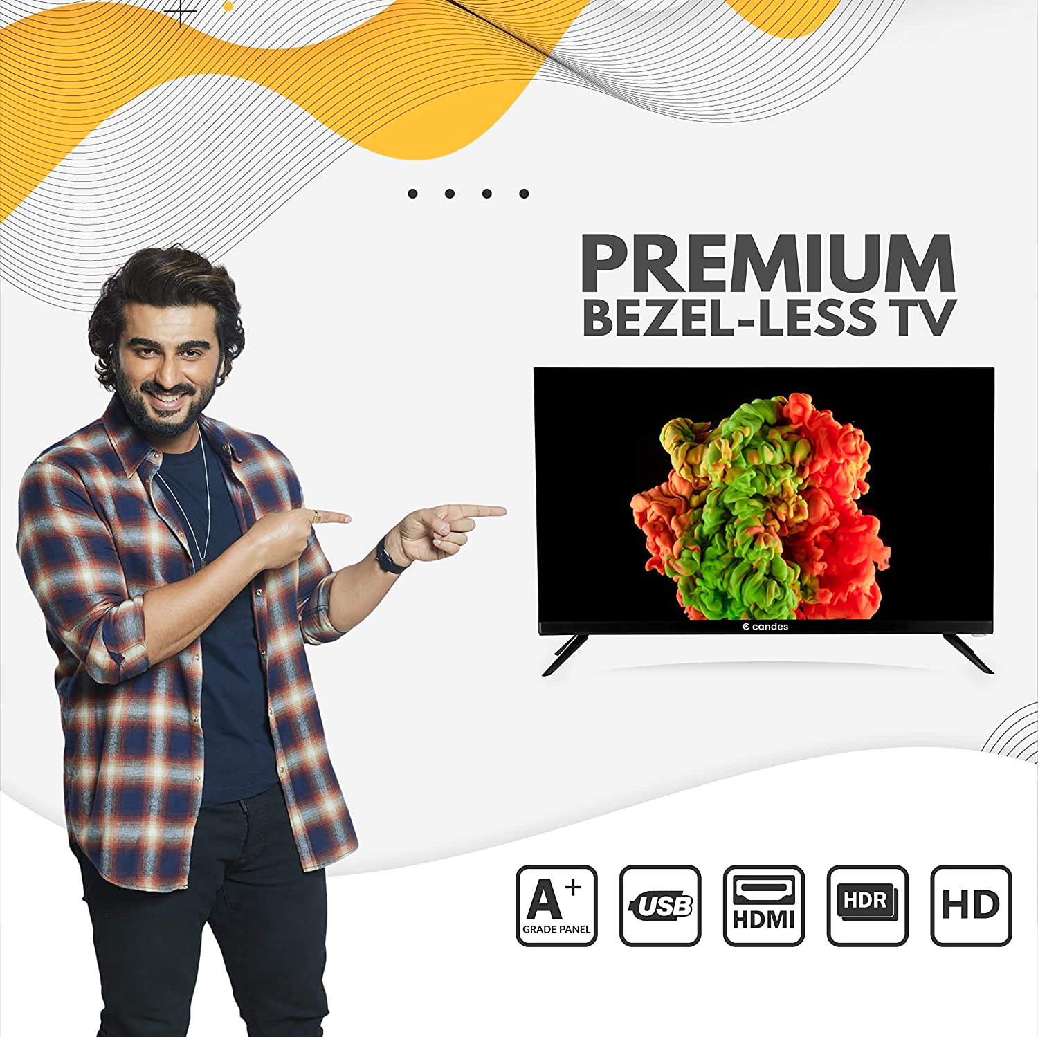 Candes-store Candes Frameless 24 Normal LED TV Black (Model Id - CANDES24NCF24N001) - view 2