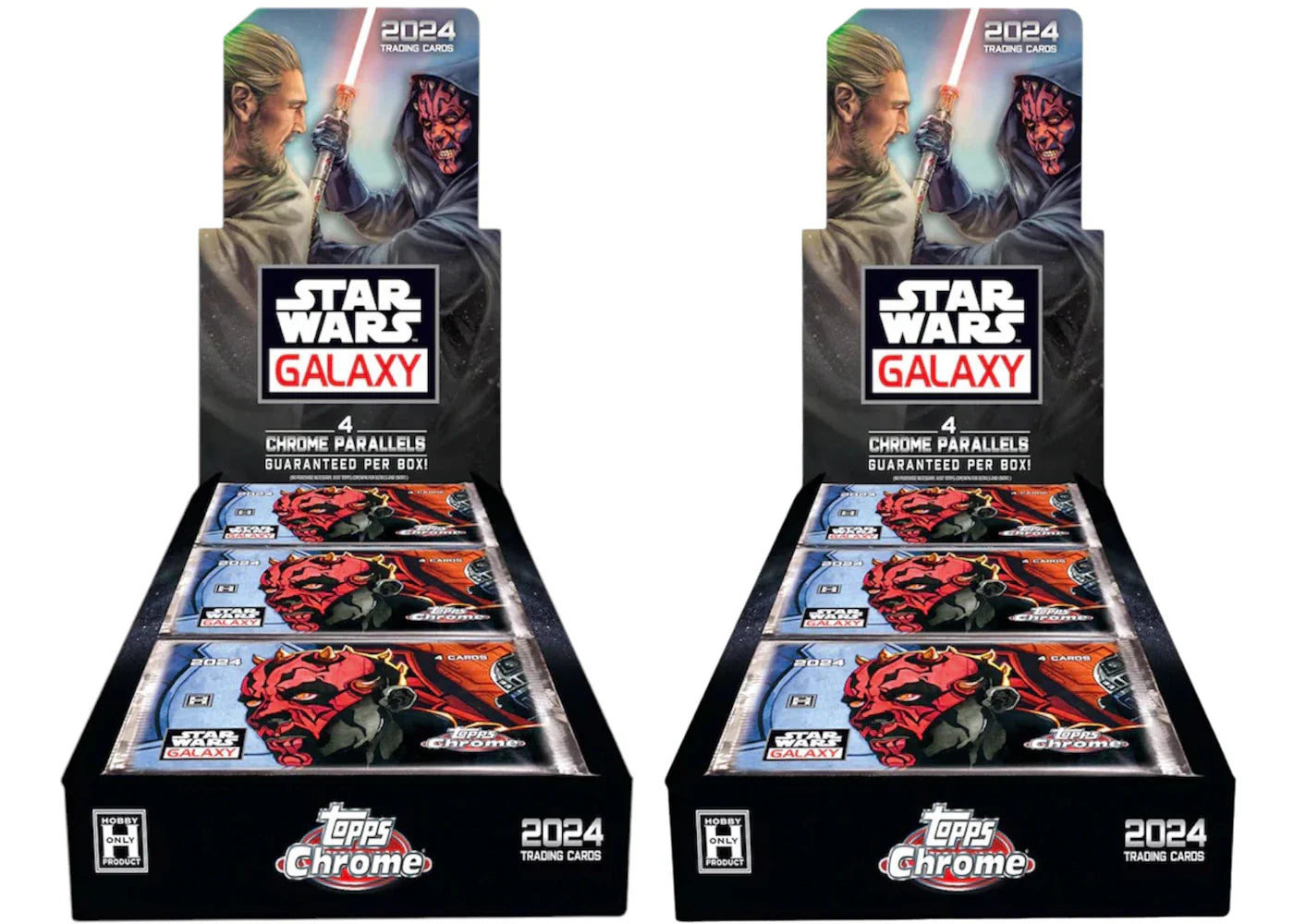 2024 Topps Star Wars Chrome Galaxy Hobby Box 2x Lot