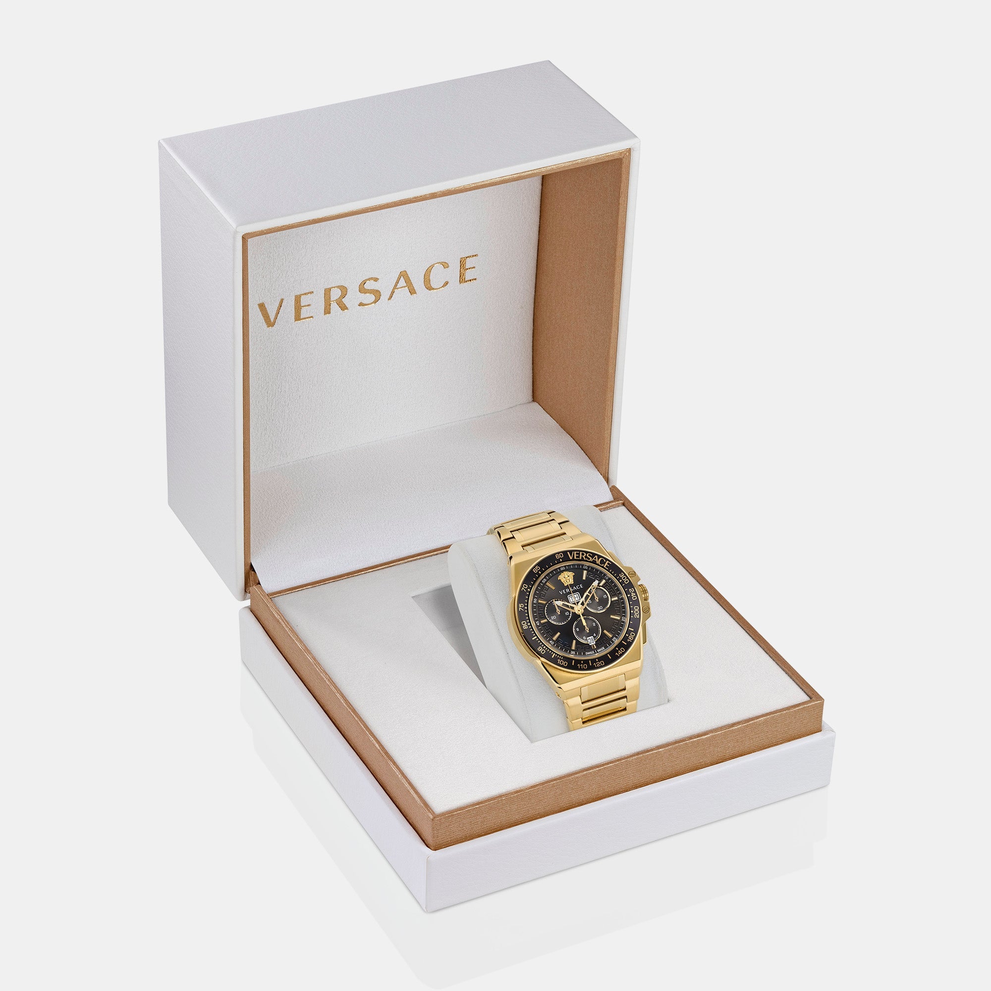 Versace Greca Extreme Men Quartz Black Dial Chronograph Stainless Steel Watch VE7H00623 - view 4
