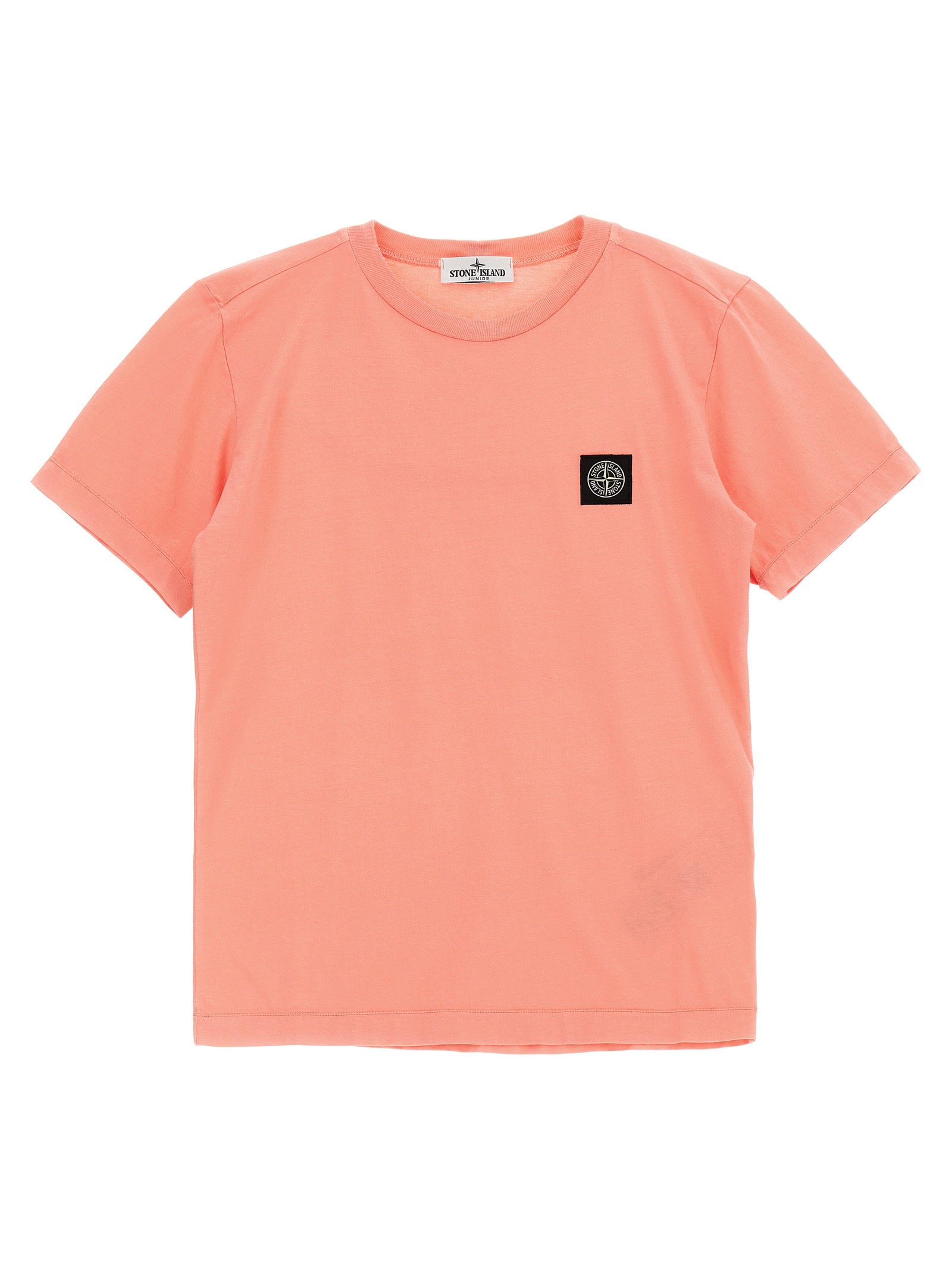 Stone Island Junior Compass Logo T-shirt – 100% cotton