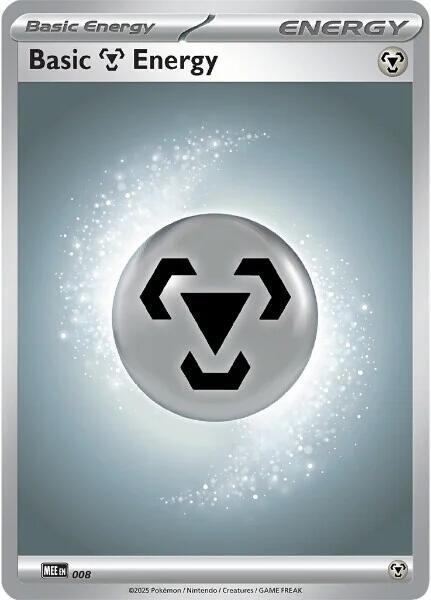 Pokémon Basic Metal Energy - 008 - Common [mee-008] [Non-Holo]