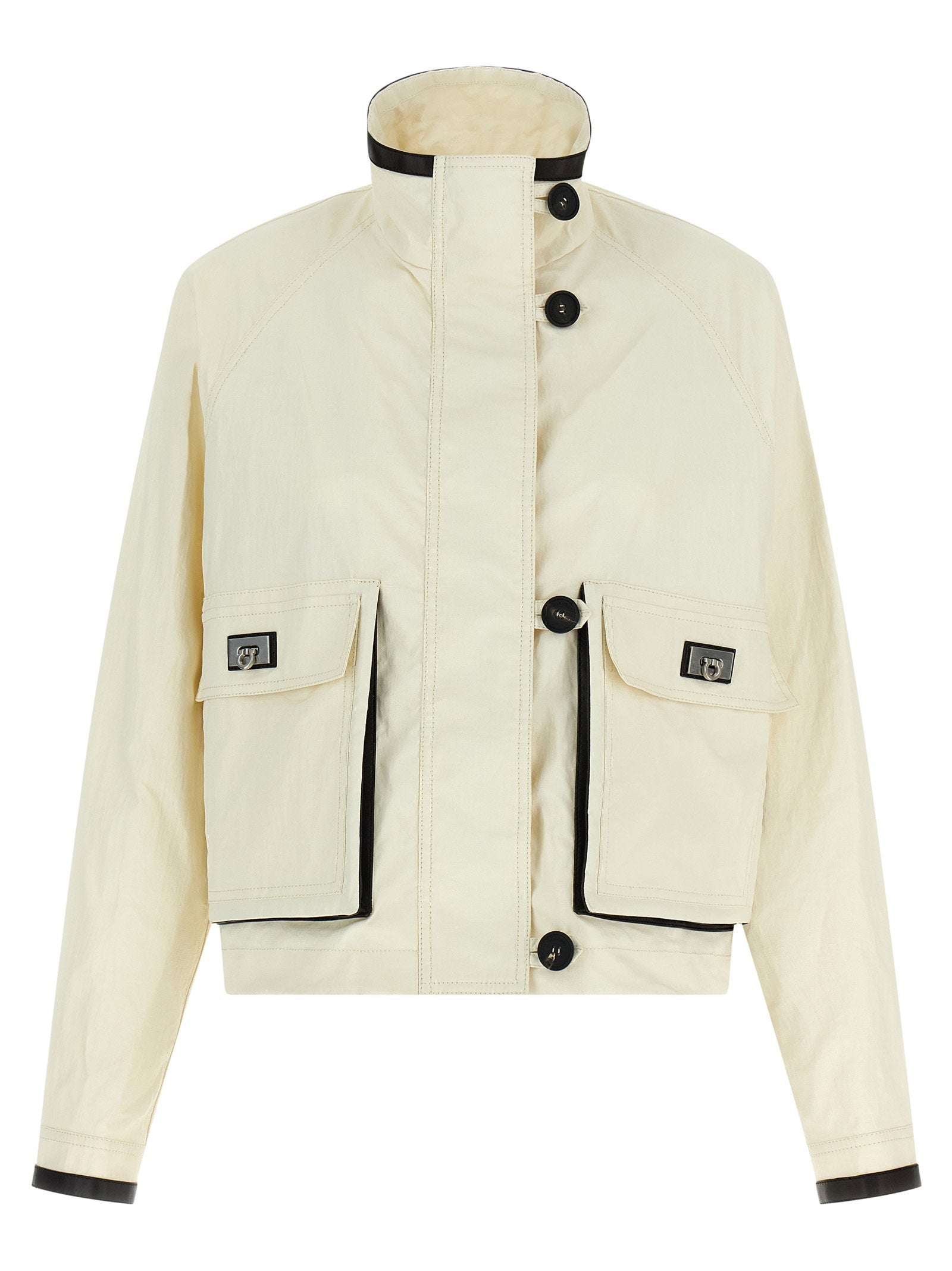 Ferragamo Tech Linen Jacket – 100% linen