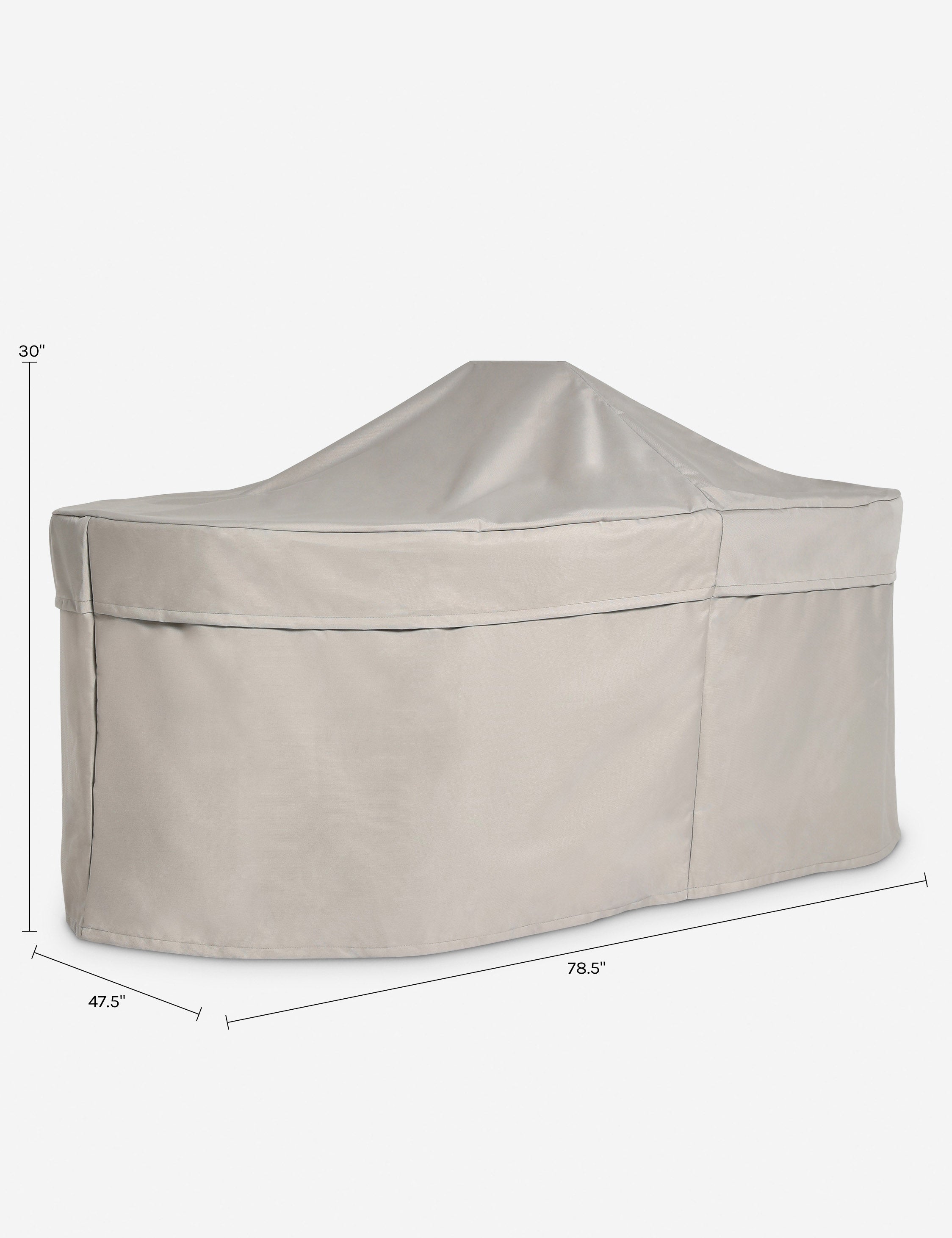 Lulu and Georgia Peggy Oval Dining Table Outdoor Furniture Cover - view 2