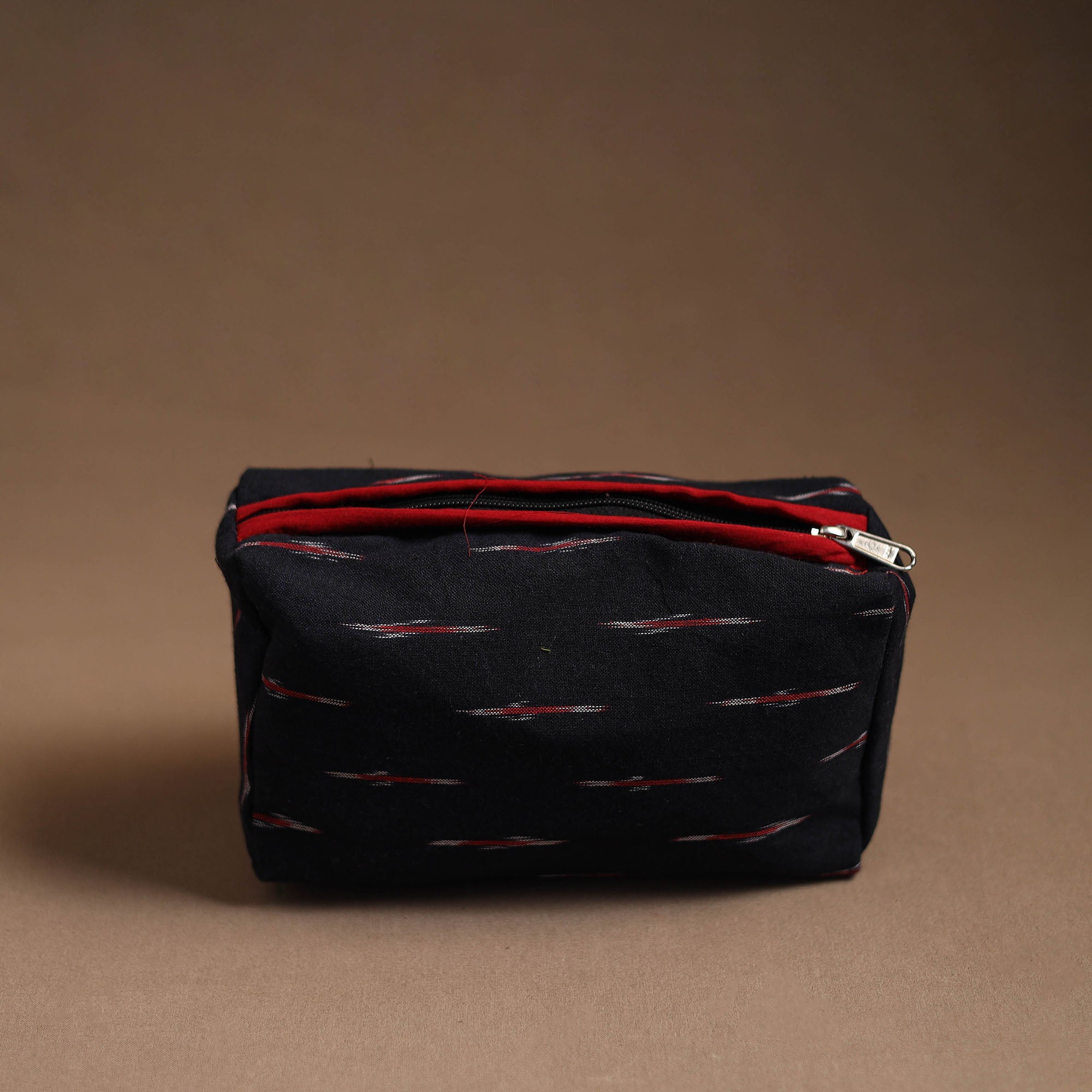 NOORI BAZAR Black - Handmade Cotton Toiletry Pouch 13