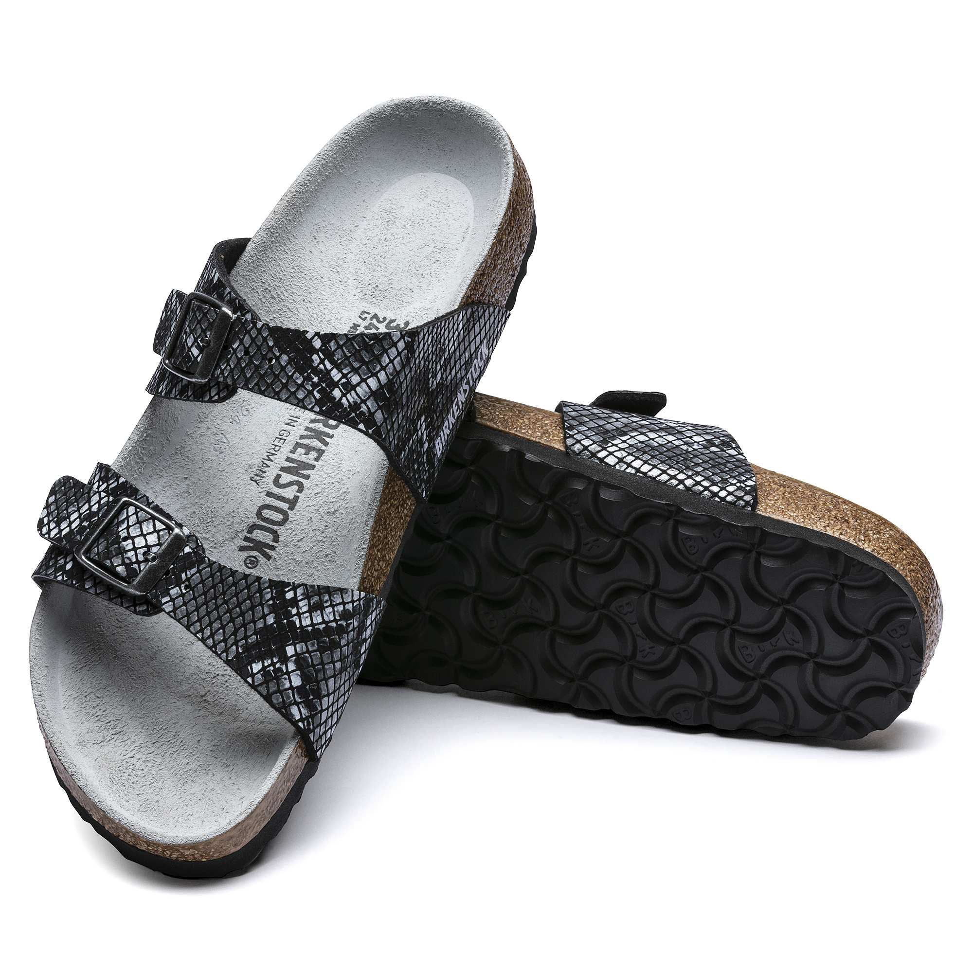 Birkenstock Sydney Micro Fibre – Black Black/Python