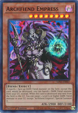 Yu-Gi-Oh! Archfiend Empress - Red - LDS3-EN007 - Ultra Rare - 1st Edition
