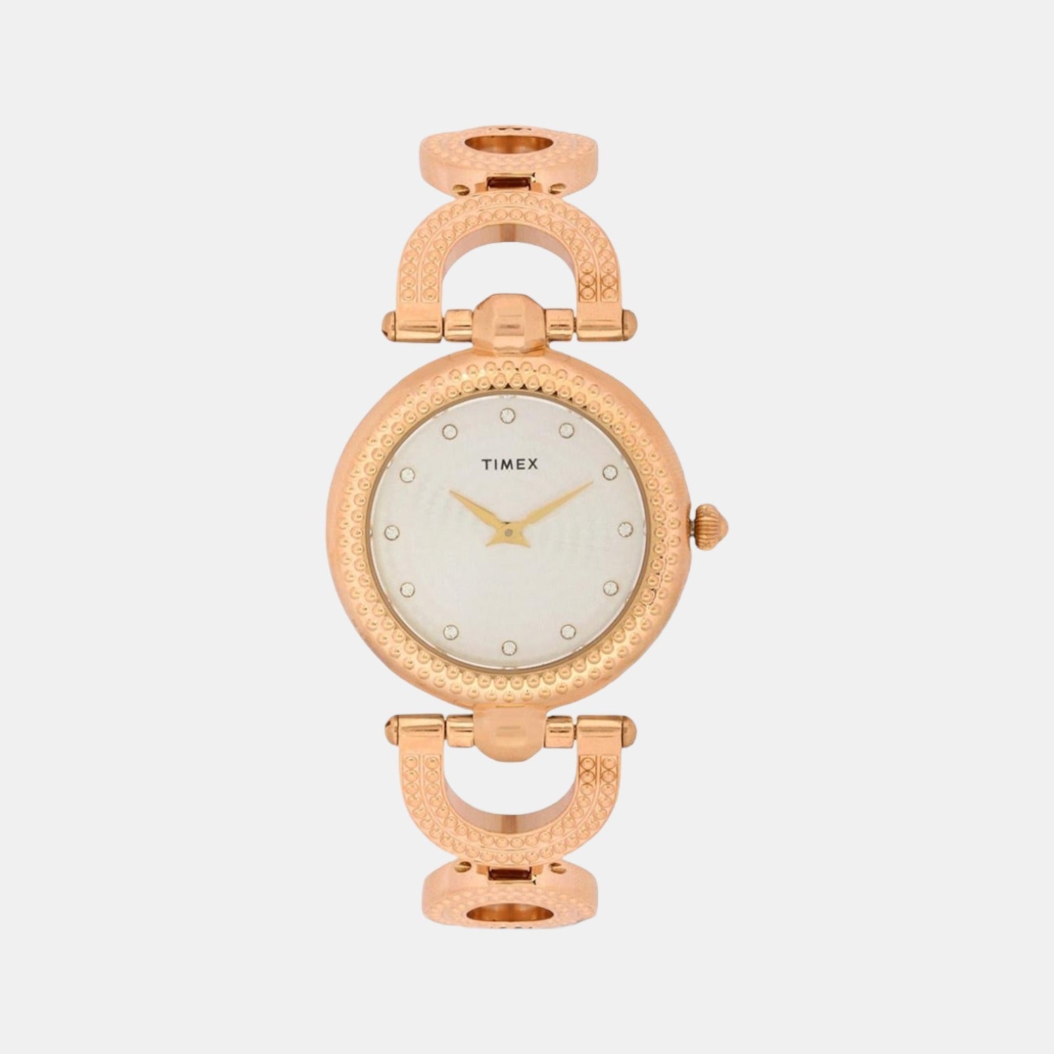 Timex Fria Women Quartz Silver Dial Analog Stainless Steel Watch TWEL14101