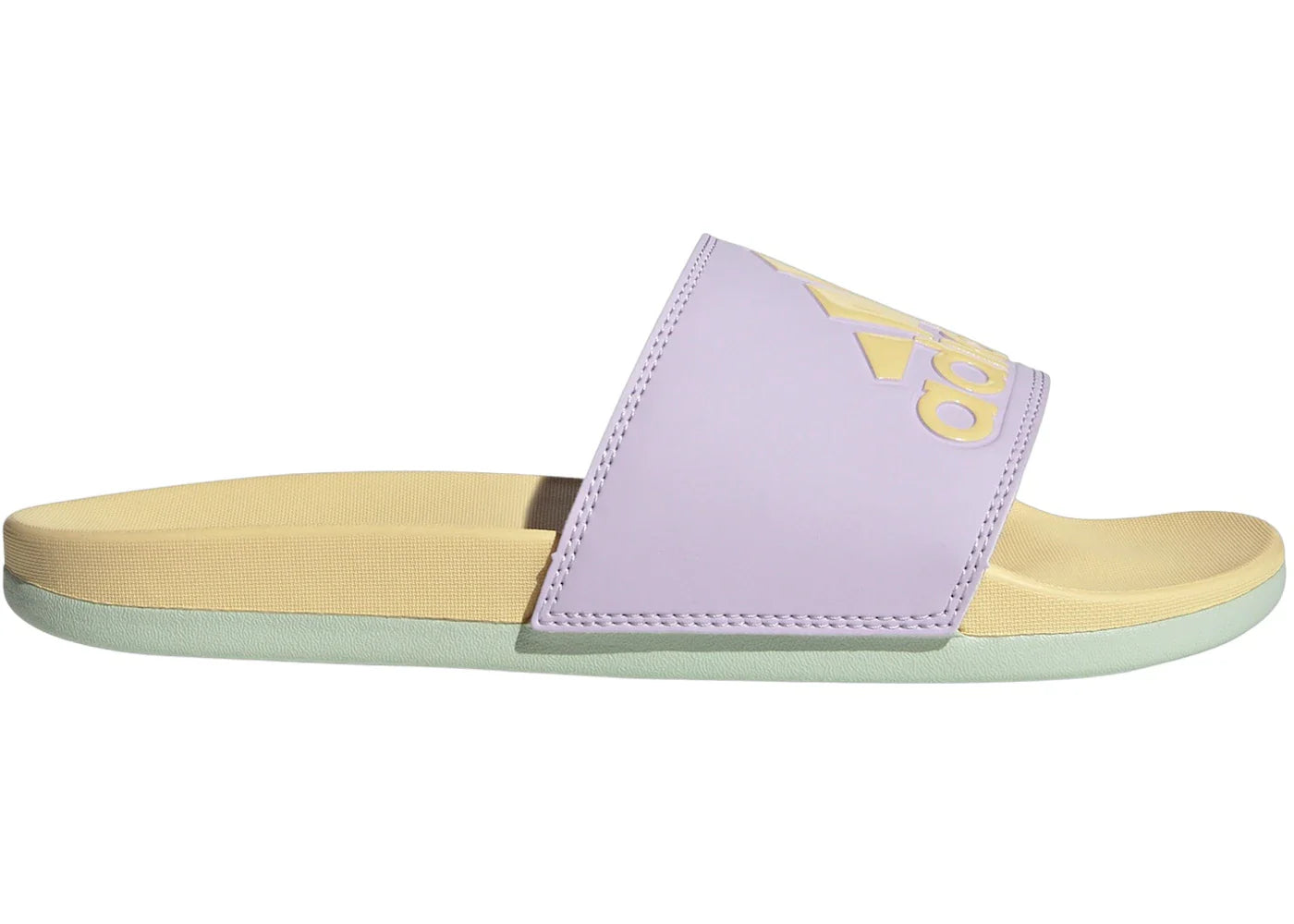 Yeezy adidas Adilette Comfort Slides Ice Lavender Orange Tint Linen Green (Women's)