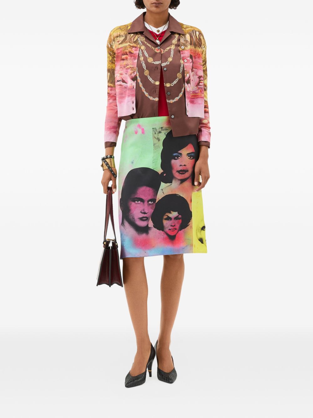 Versace IT Printed silk cardigan – Silk 100% - view 5
