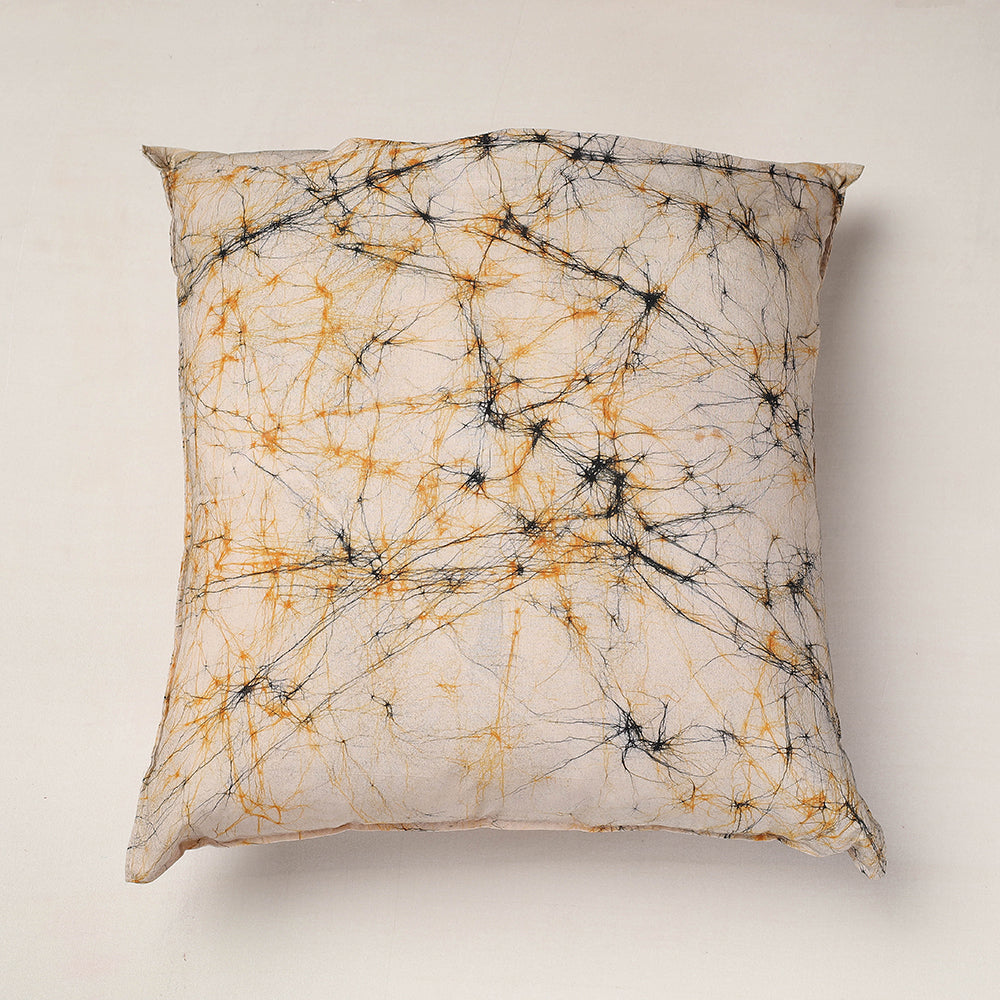 KACHCHH JI CHHAAP Beige - Hand Batik Printed Pure Cotton Cushion Cover (18 x 18 in) - view 3