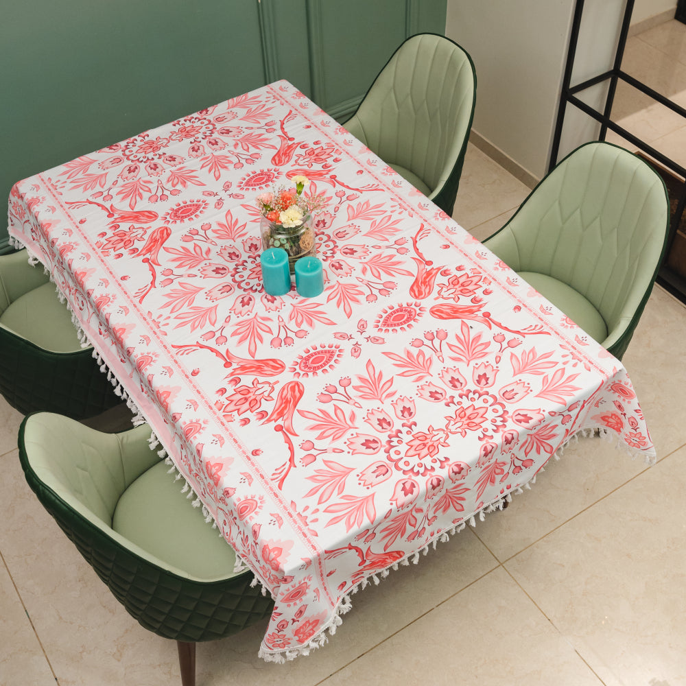Sicilia anti skid – Urban Space Home Furnishing Sicilia : Anti Skid & Water resistant Linen textured Premium table cover for dining table - Rhythm