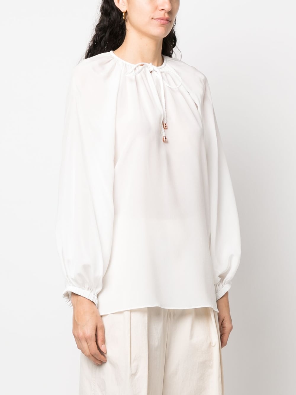 Phaeonia Anita long sleeves blouse – Silk 100% - view 2