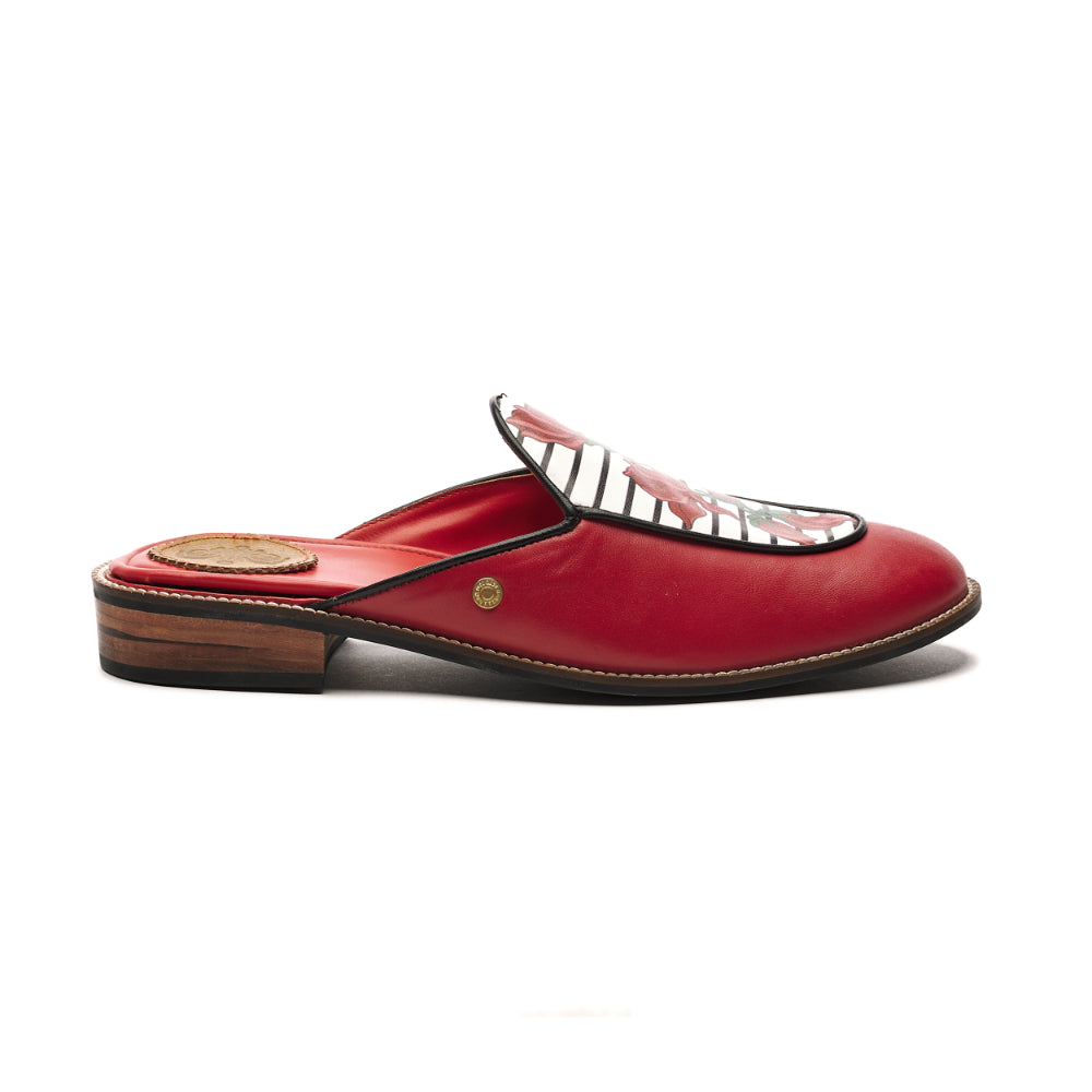 Banjaaran India Bloom Mule for Men – Crimson (discontinued)