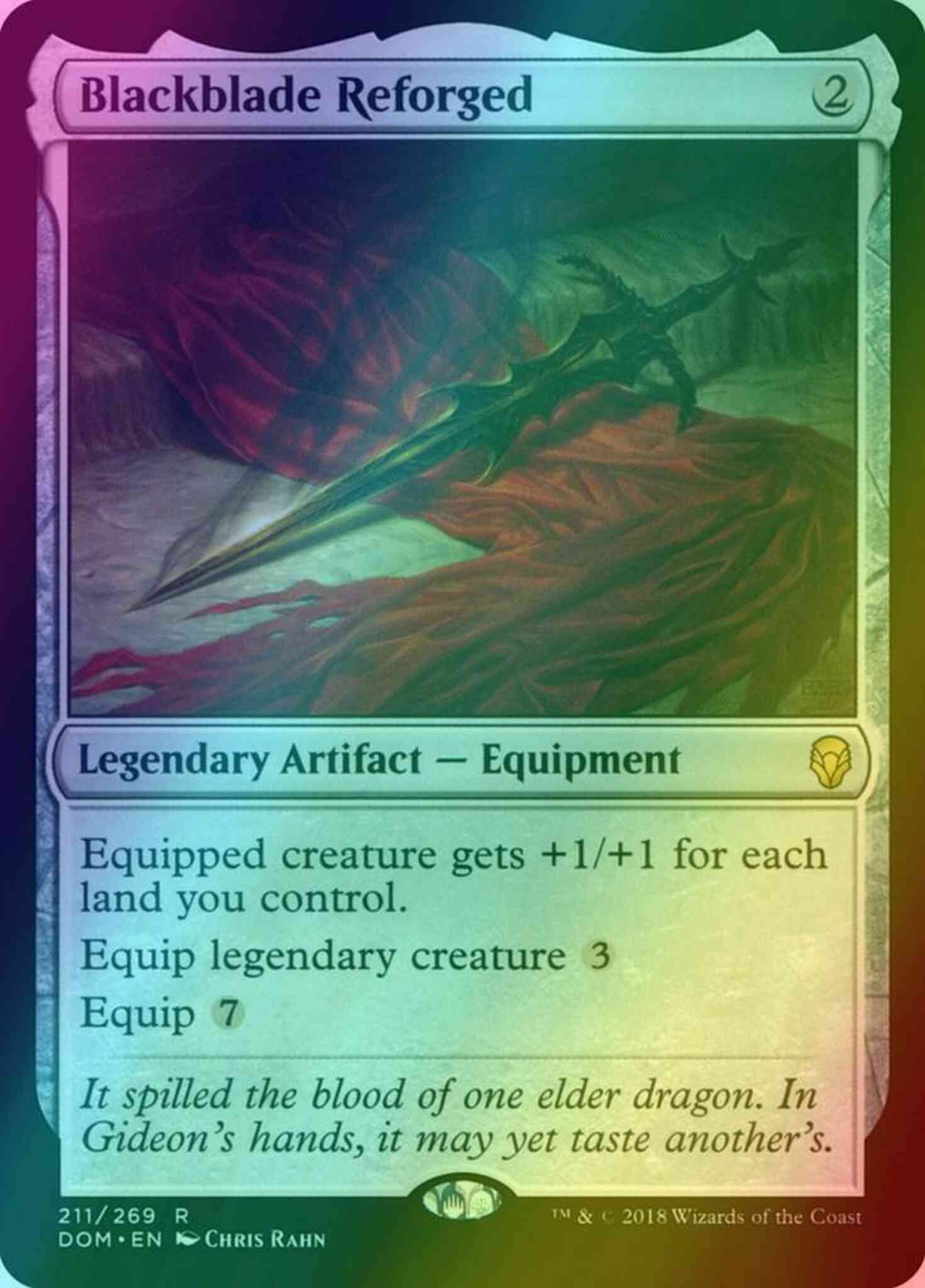 Blackblade reforged 211 – Magic Blackblade Reforged [211] [Dominaria] [Foil]