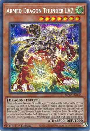 Yu-Gi-Oh! Armed Dragon Thunder LV7 - MP22-EN002 - Prismatic Secret Rare - 1st Edition
