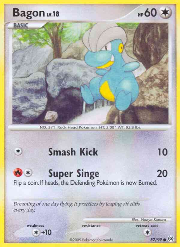 Common pl4-52 reverse – Pokémon Bagon - 52/99 - Common [pl4-52] [Reverse Holo]