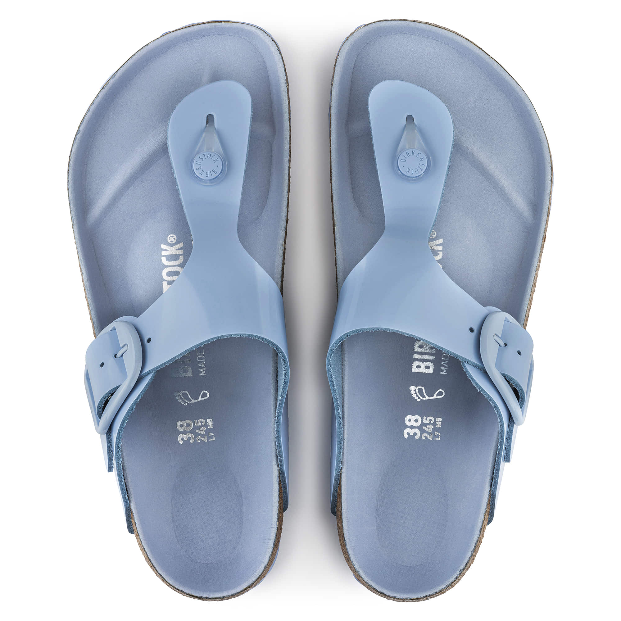 Birkenstock Gizeh Big Buckle Natural Leather Patent - view 2