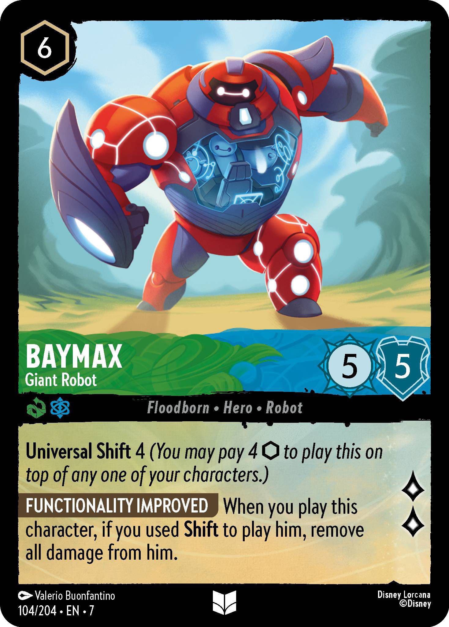 Lorcana Baymax - Giant Robot - 104/204 [Archazia's Island] [Non-Foil]