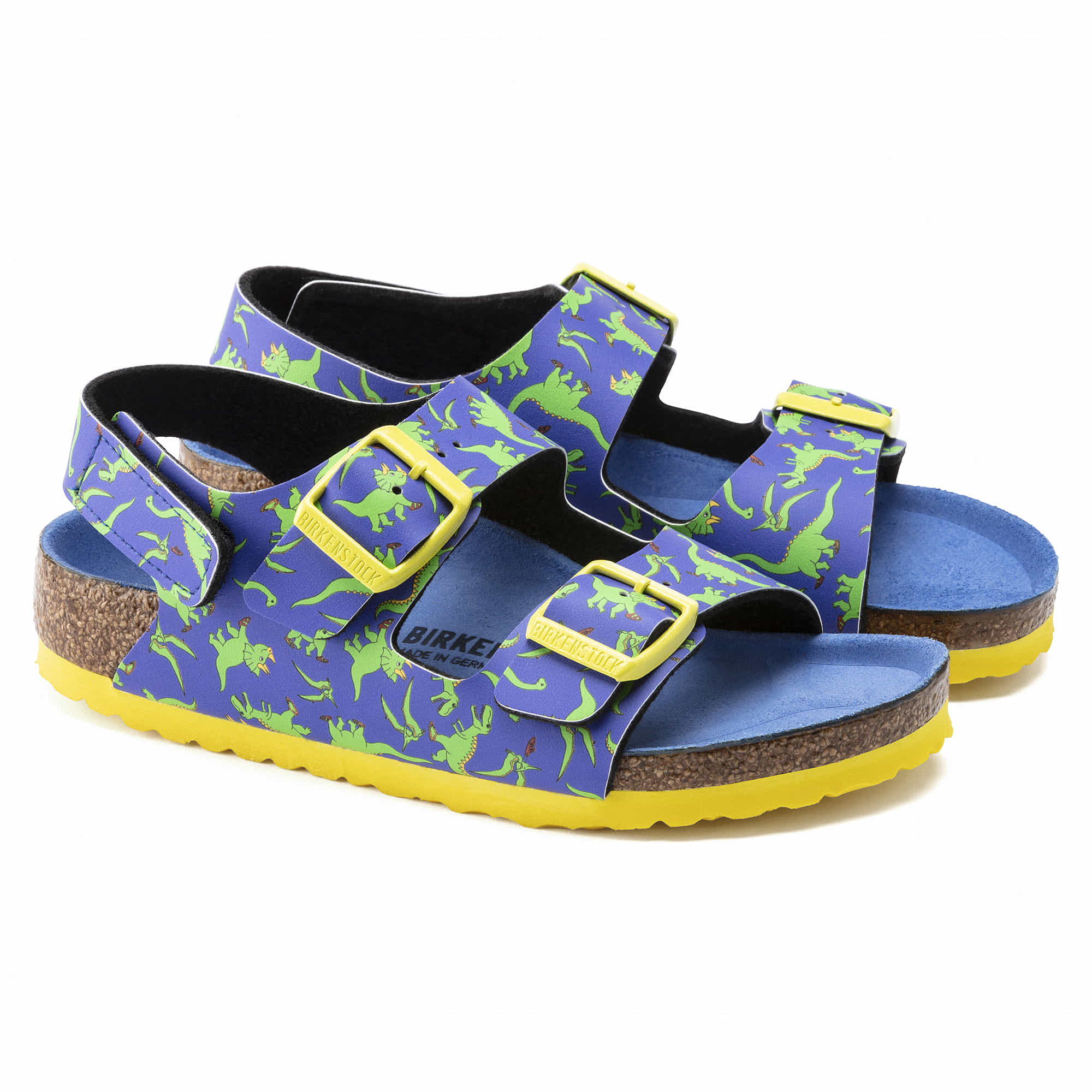 Birkenstock Milano Kids Birko-Flor – Blue Blue/Best Friends Dino Ultra Blue - view 4