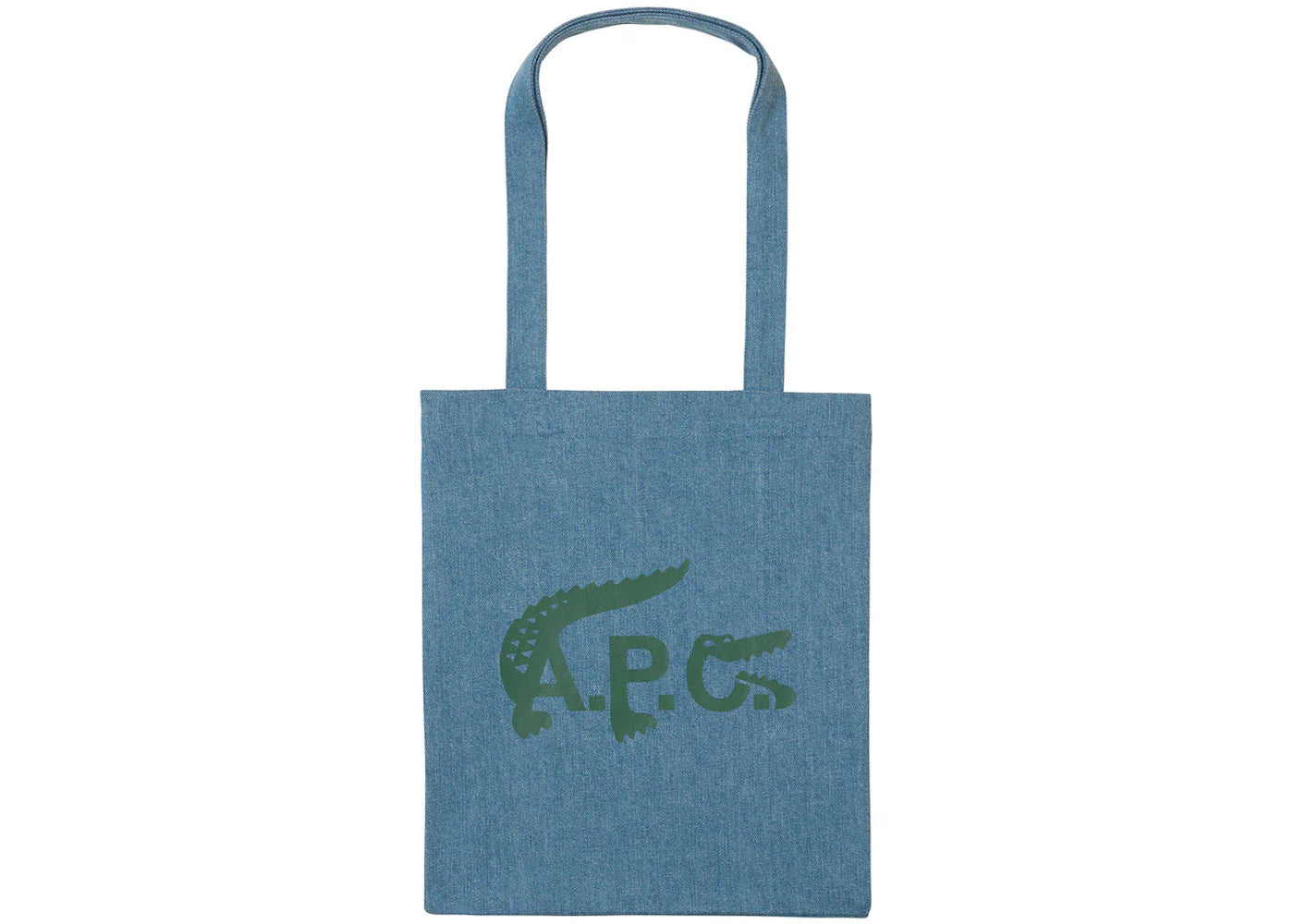 P c x – A.P.C. x Lacoste Denim Tote Bag Indigo