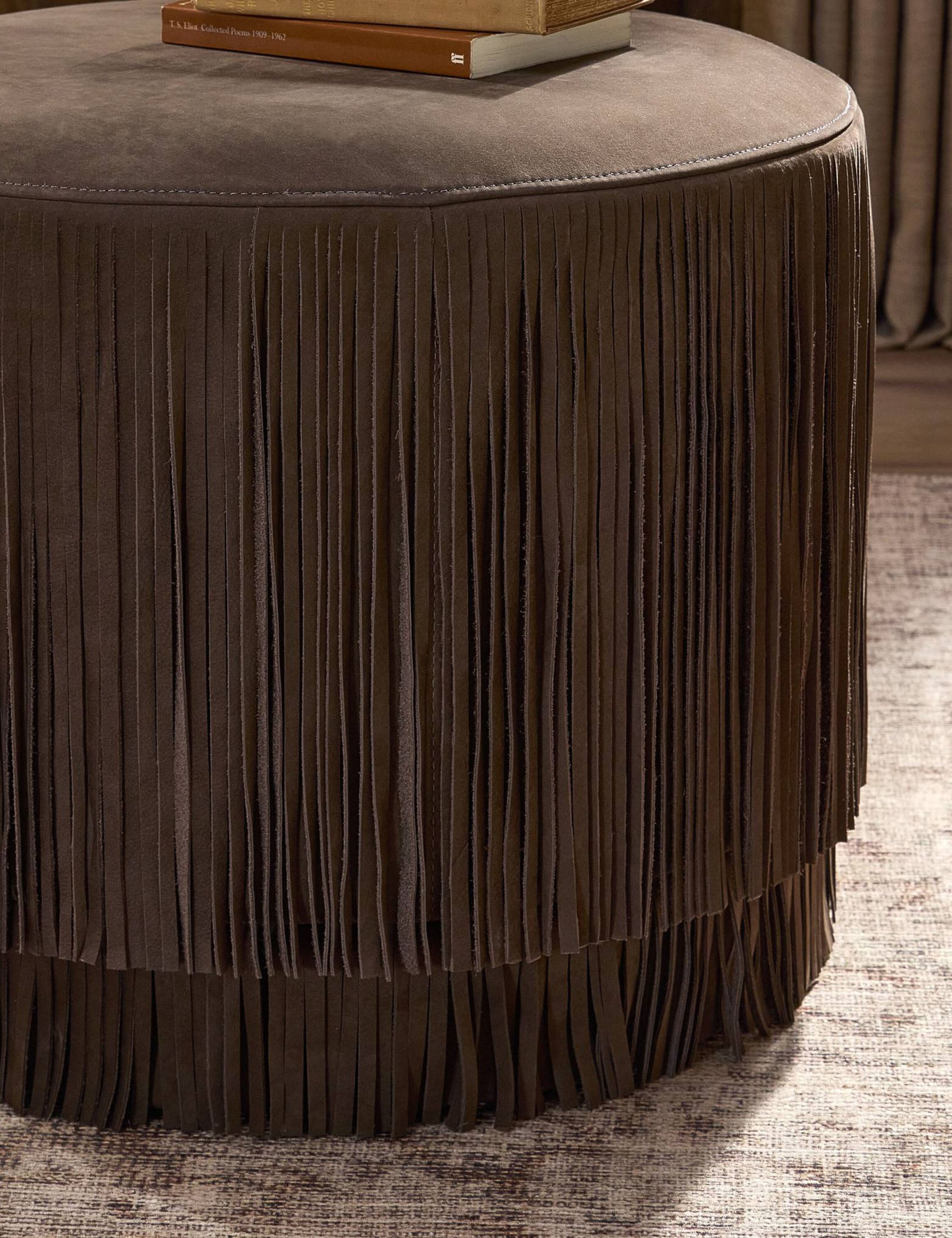 Lulu and Georgia Emmett Round Ottoman - view 9