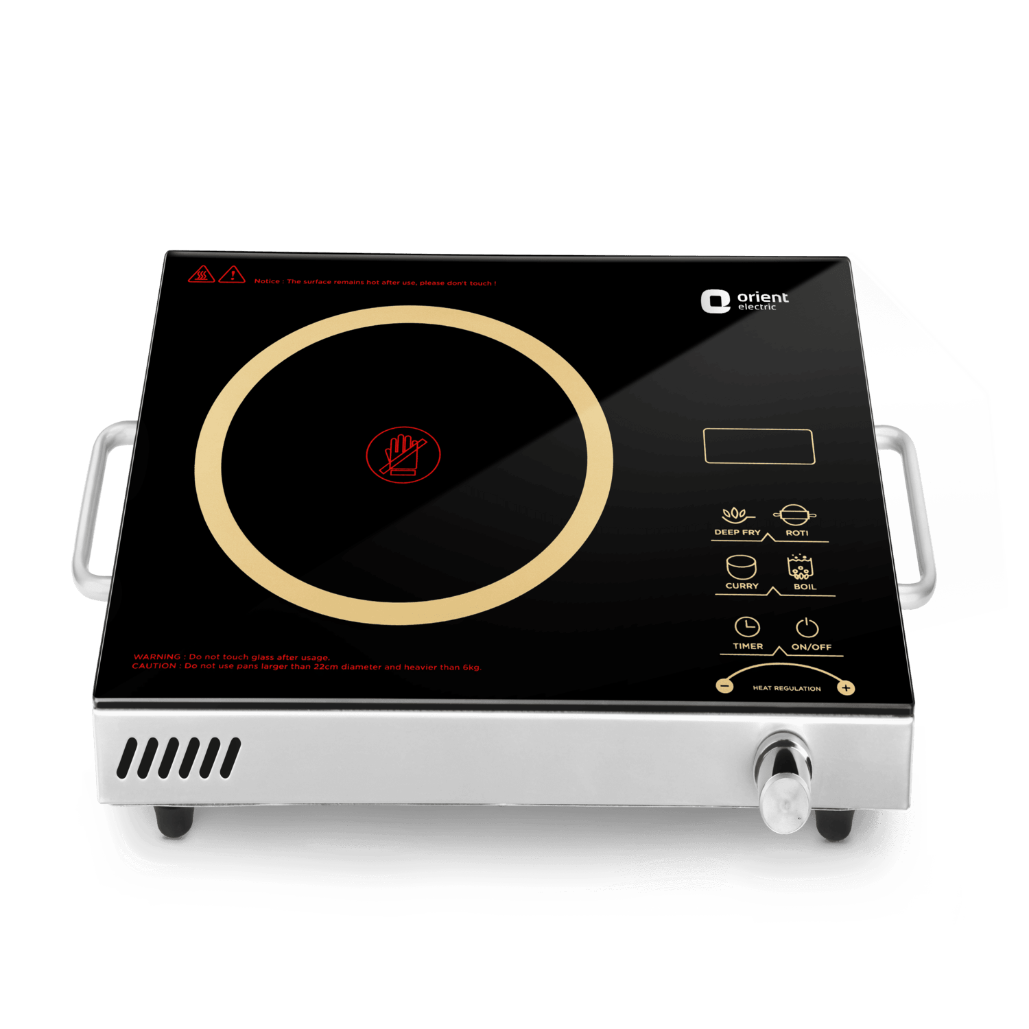 Orient Electric Sizzle Infrared Cooktop | 2200 Watt Induction Cooktop | All Metal Cookware | 1 Year Warranty - view 2