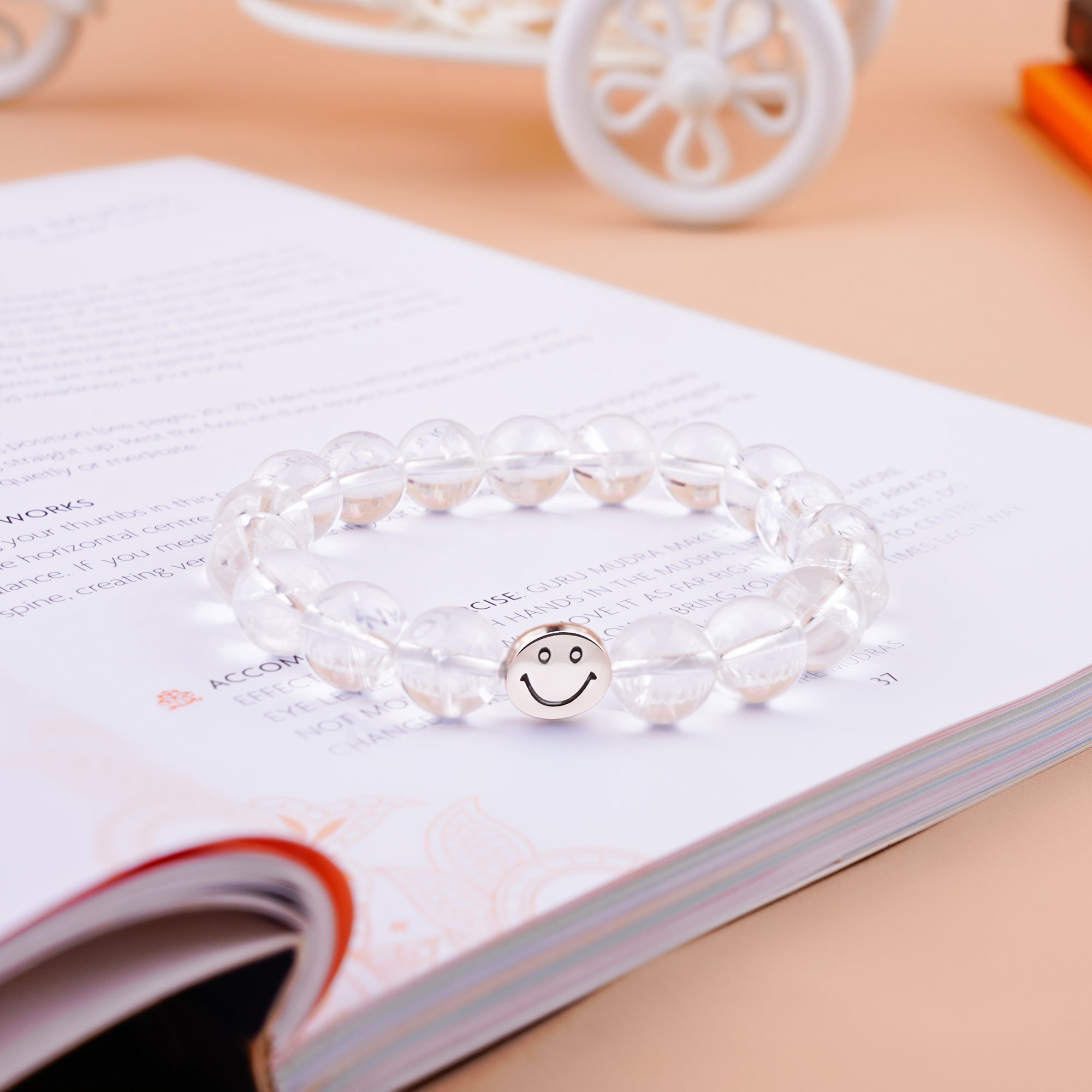 Gemsmantra Smile Bracelet - Clear Quartz