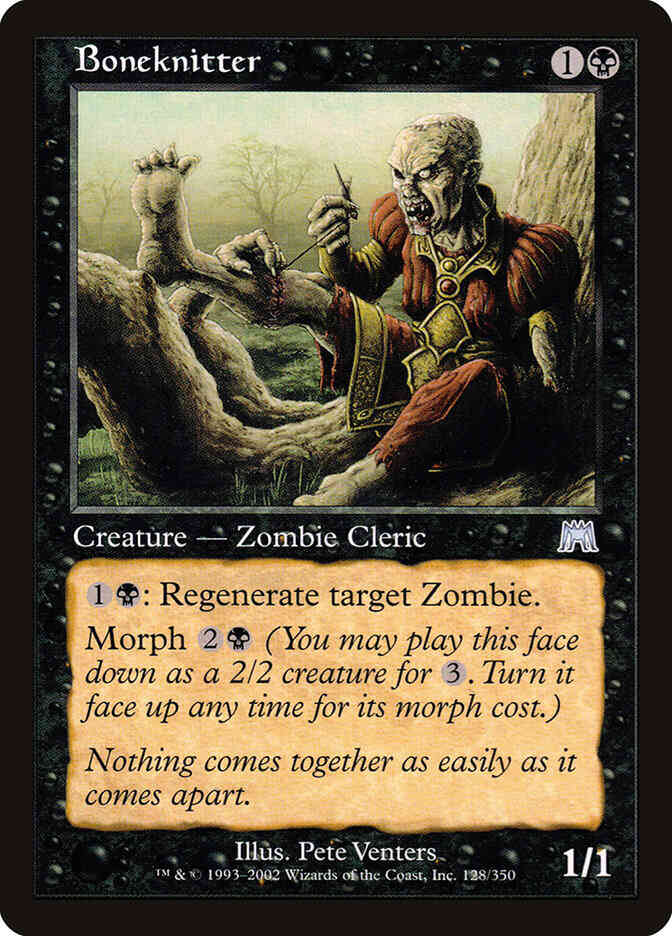 Boneknitter 128 onslaught – Magic Boneknitter [128] [Onslaught] [Non-Foil]