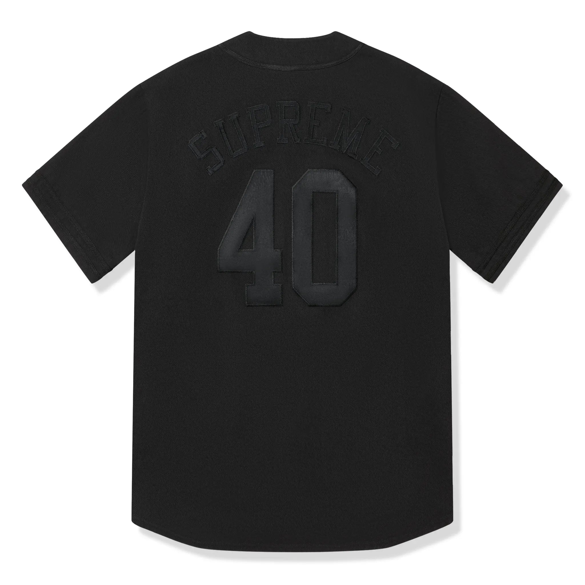 Supreme 40 Acres Twill Baseball Black Jersey - view 2