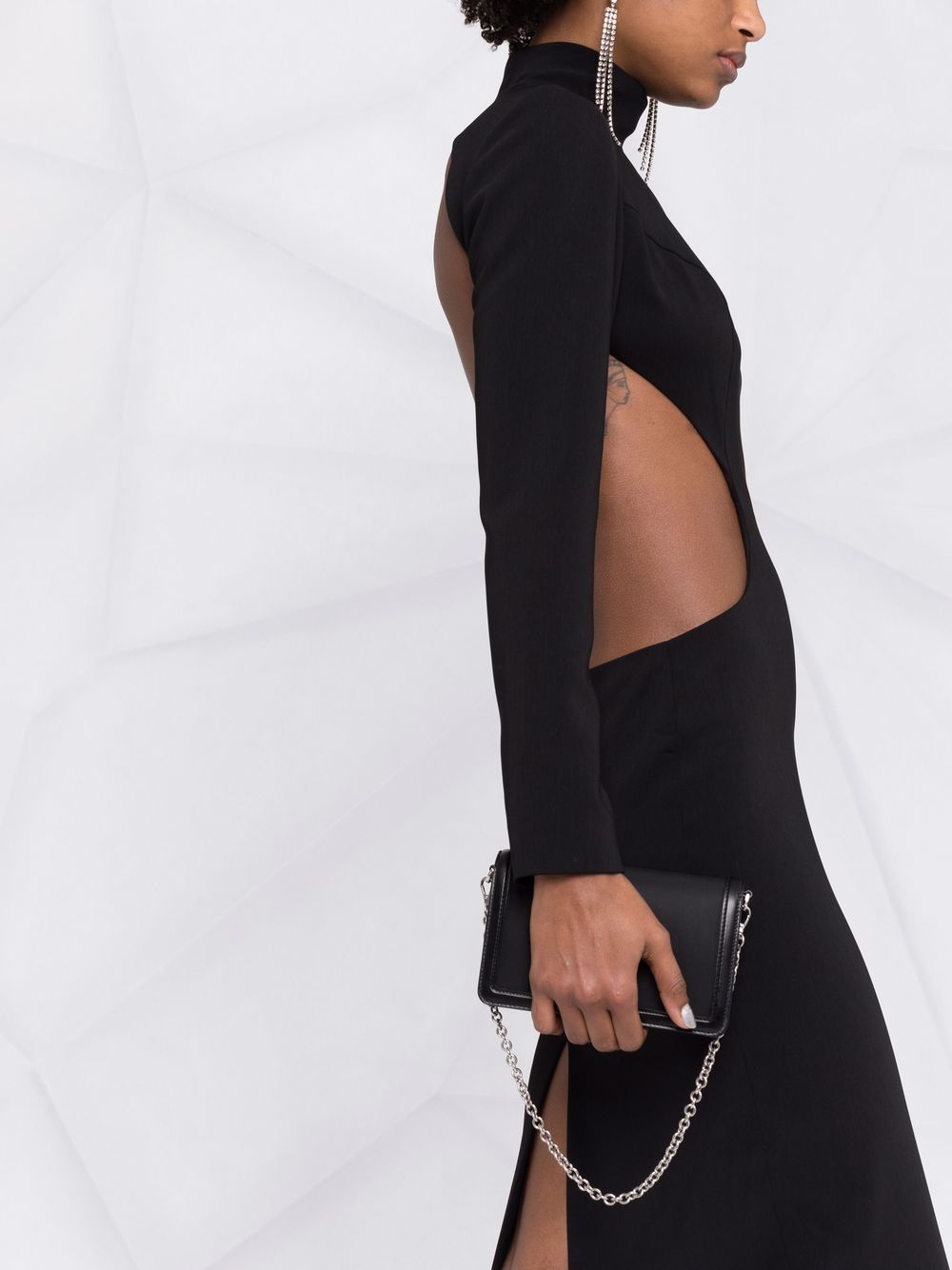 Monot PRE high neck evening dress - view 2