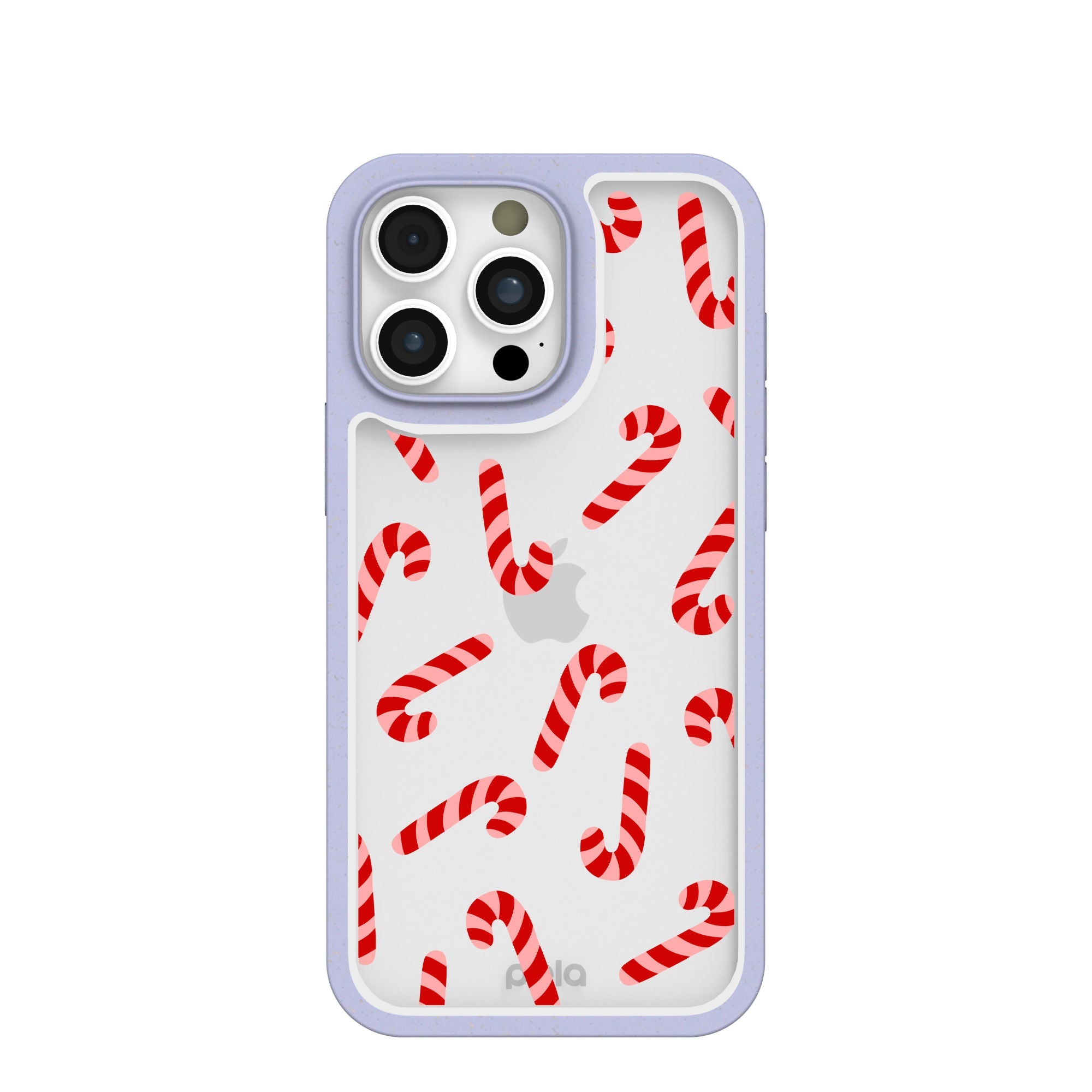 BlackTree Clear Candy Cane Chaos iPhone 16 Pro Max Case With Lavender Ridge