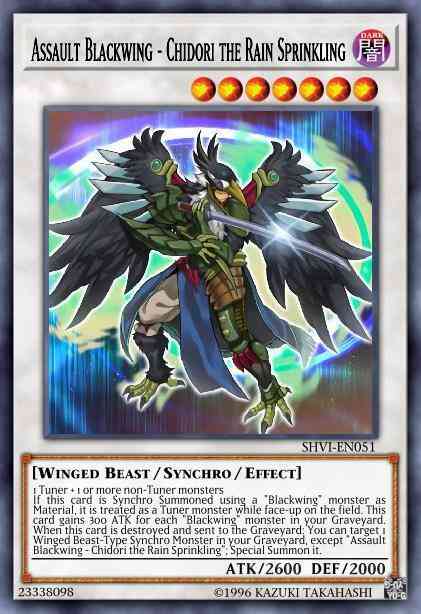 Yu-Gi-Oh! Assault Blackwing - Chidori the Rain Sprinkling - SHVI-EN051 - Super Rare - 1st Edition