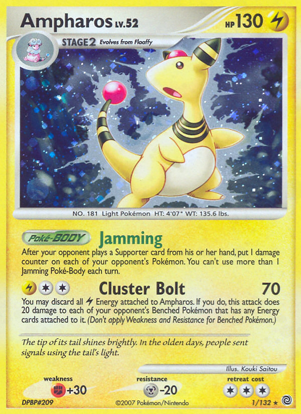 Rare holo dp3-1 – Pokémon Ampharos - 1/132 - Rare Holo [dp3-1] [Holo] - Ampharos - 1/132 - Rare Holo