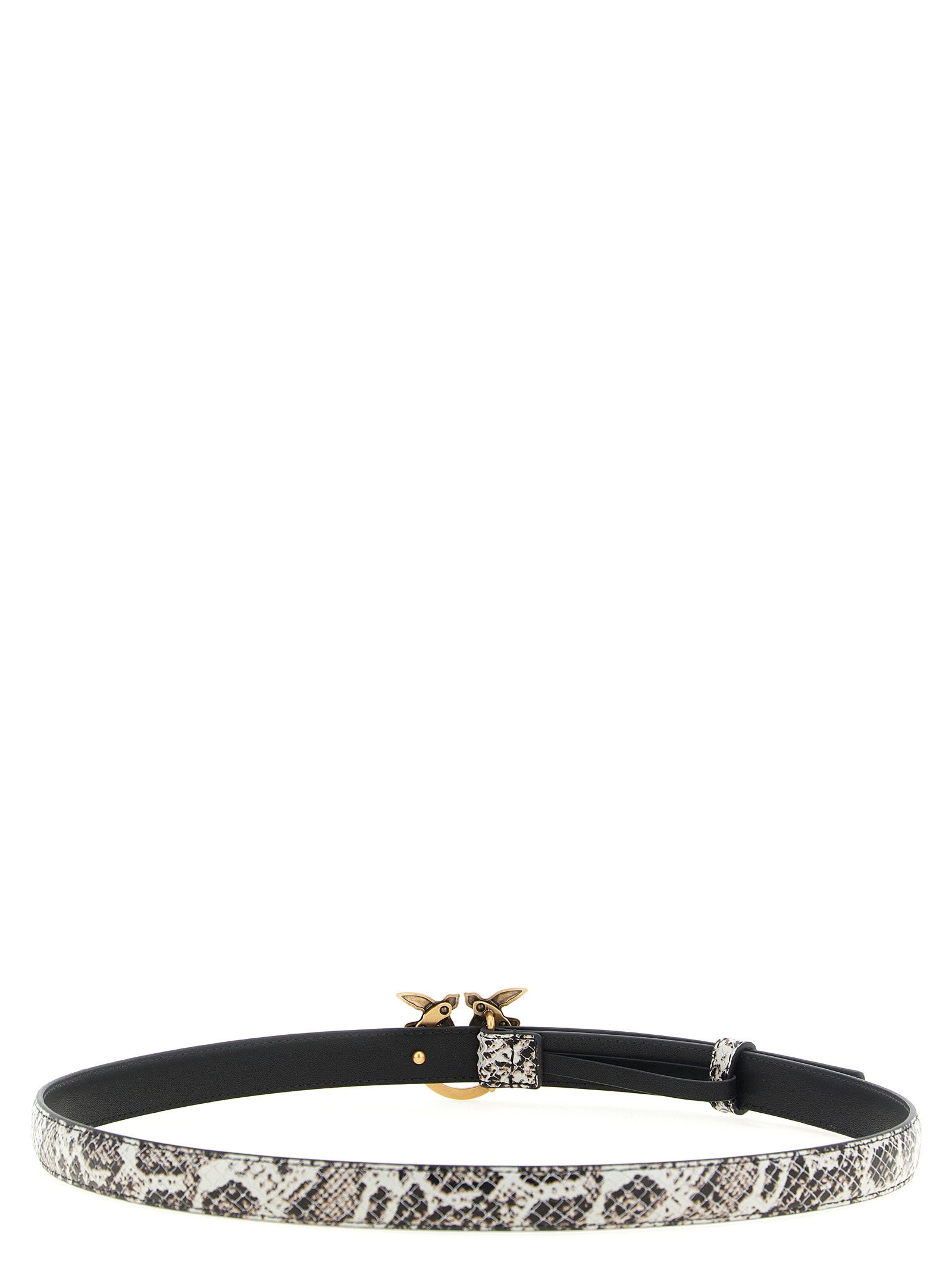 Pinko Python Print Leather Belt - view 2