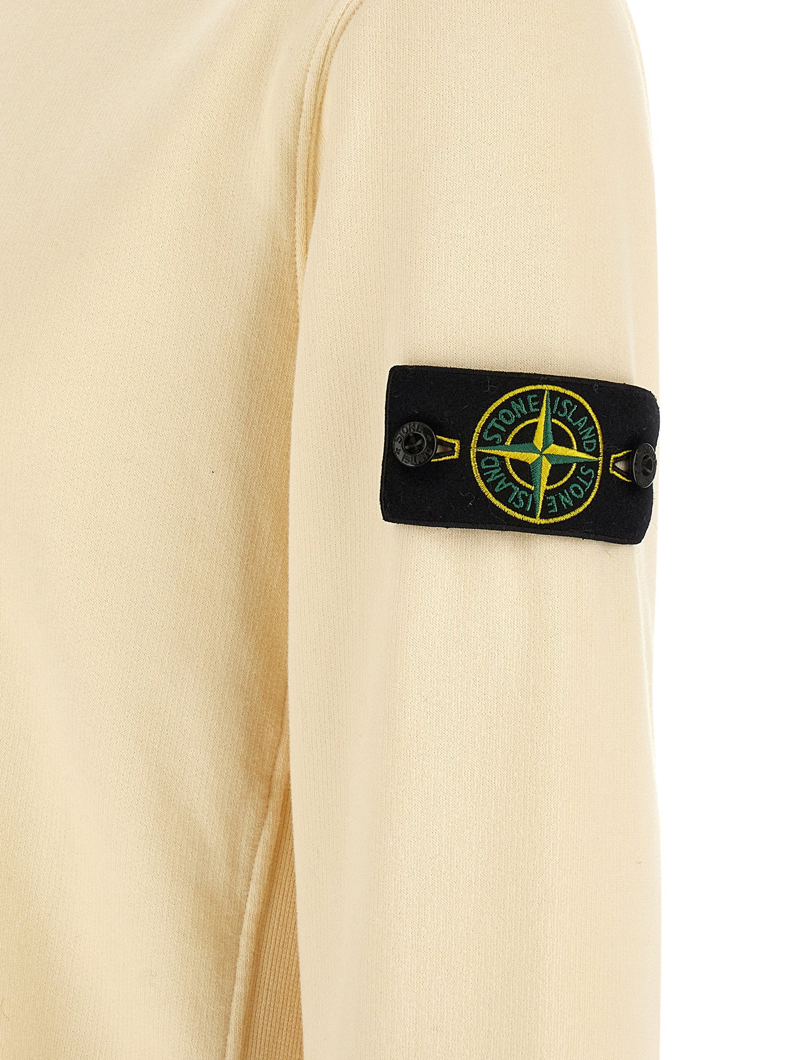 Badge Stone Island Sweatshirt – 98% cotton, 2% elastane - view 5