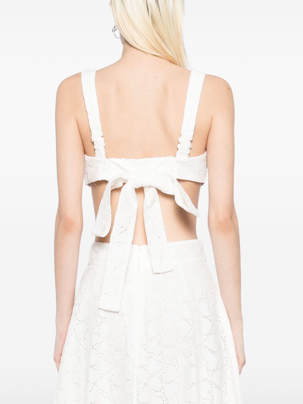 Zimmermann Crush embroidered bralette – LINEN 100% - view 5