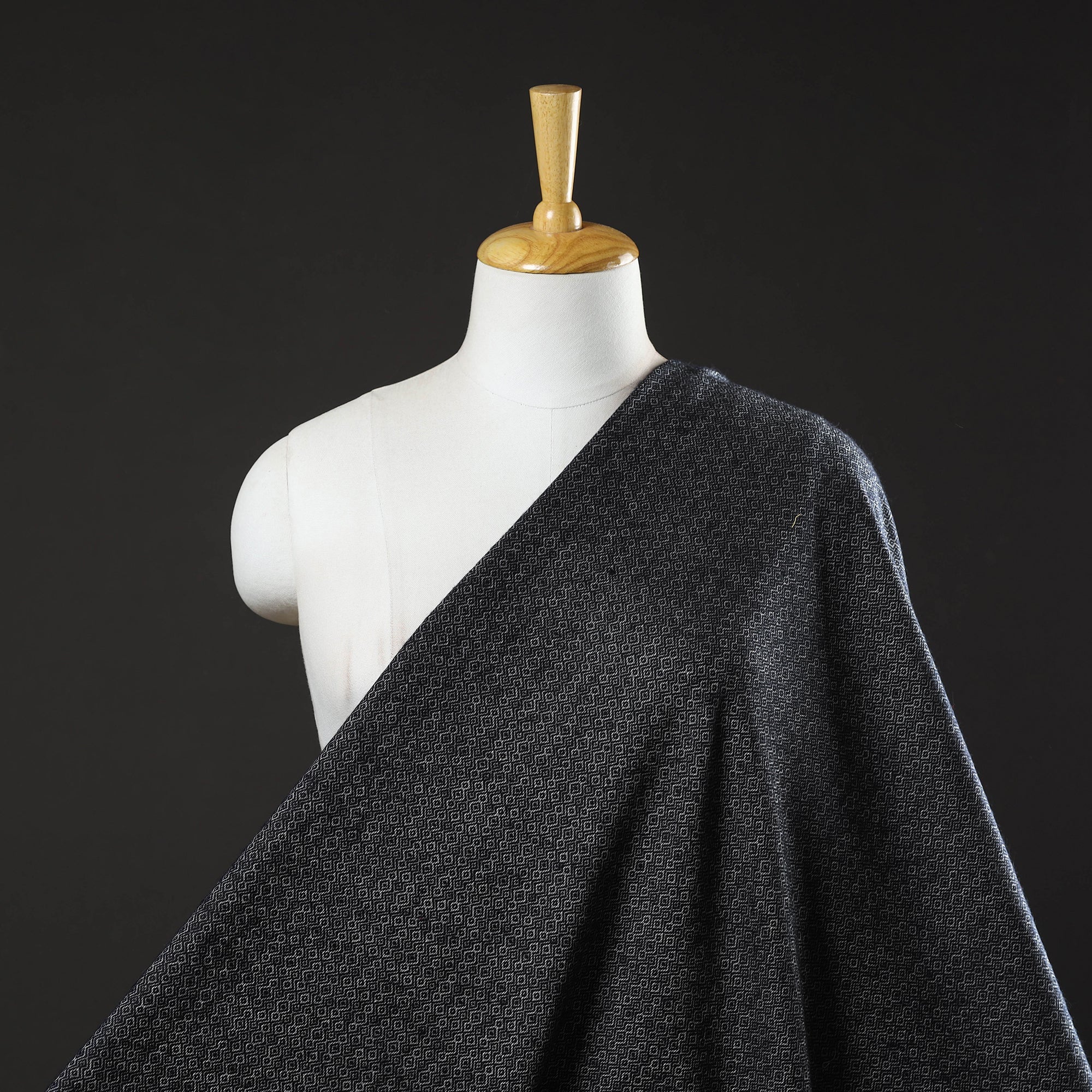ITOKRI CRAFTS INITIATIVE Black - Acrylic Fine Wool Fabric 26 - view 2