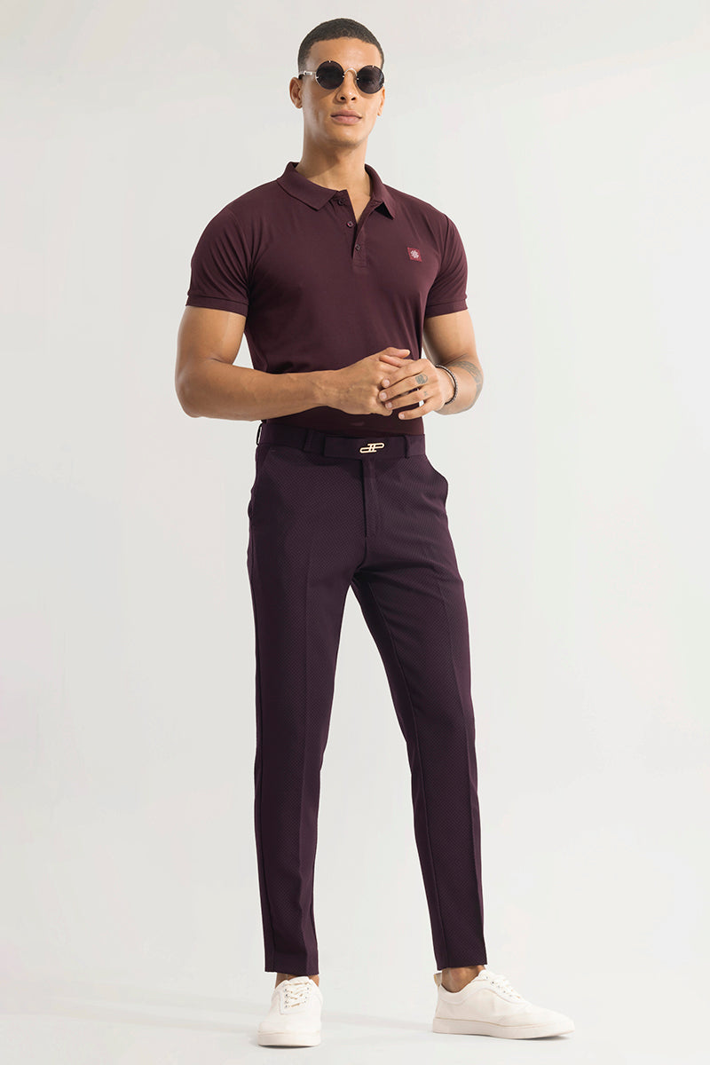 SNITCH Masonry Burgundy Trouser
