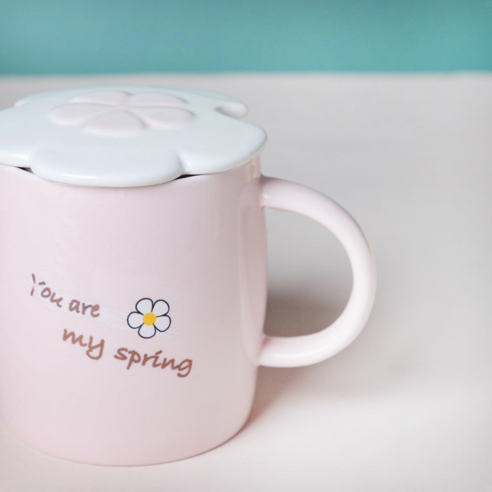 Nestasia Cup With Flower Plate Pink 360 ml - view 6