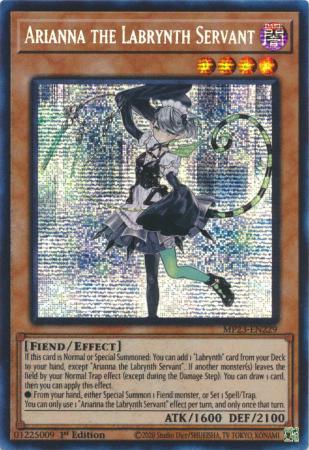 Yu-Gi-Oh! Arianna the Labrynth Servant - MP23-EN229 - Prismatic Secret Rare - 1st Edition