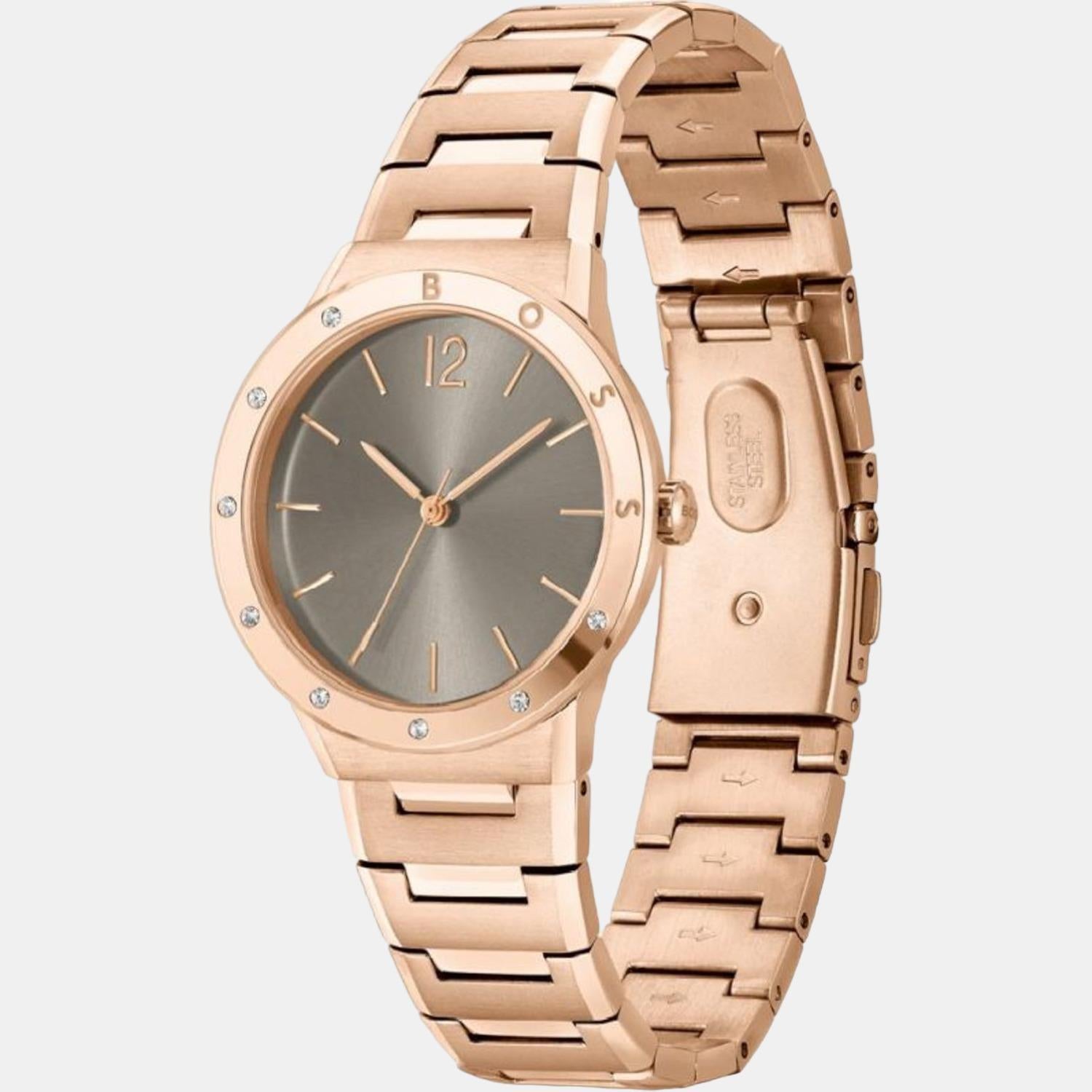 Boss Breath Women Quartz Brown Dial Analog Stainless Steel Watch 1502651 - view 3