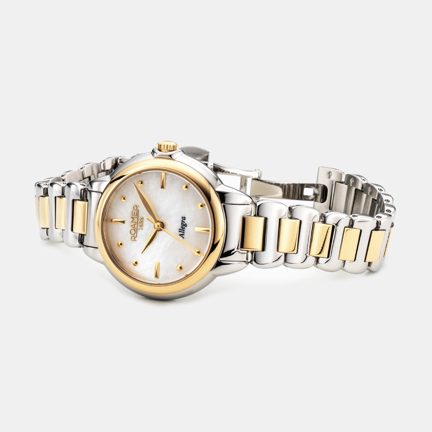 Roamer Allegra Women Quartz White Mother Of Pearl Dial Analog Stainless Steel Watch 977847 47 20 20 - view 2