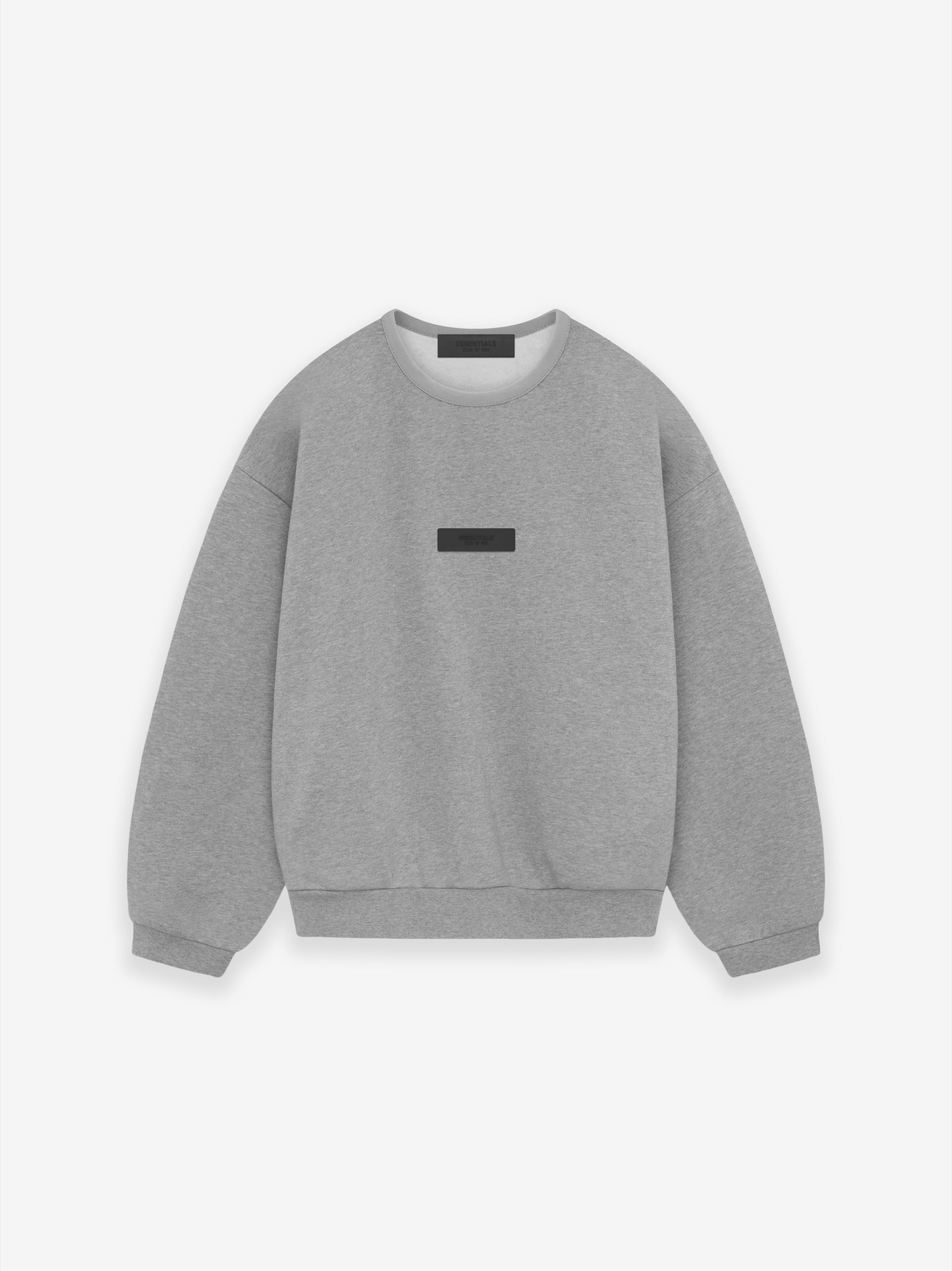 ESSENTIALS Kids Crewneck – Dark Heather Oatmeal