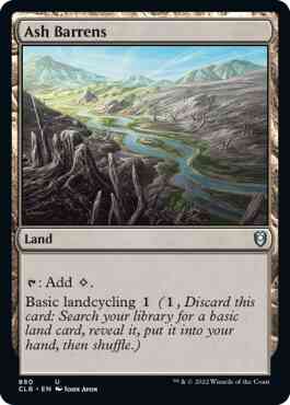 Ash barrens 880 – Magic Ash Barrens [880] [Commander Legends: Battle for Baldur's Gate] [Non-Foil]