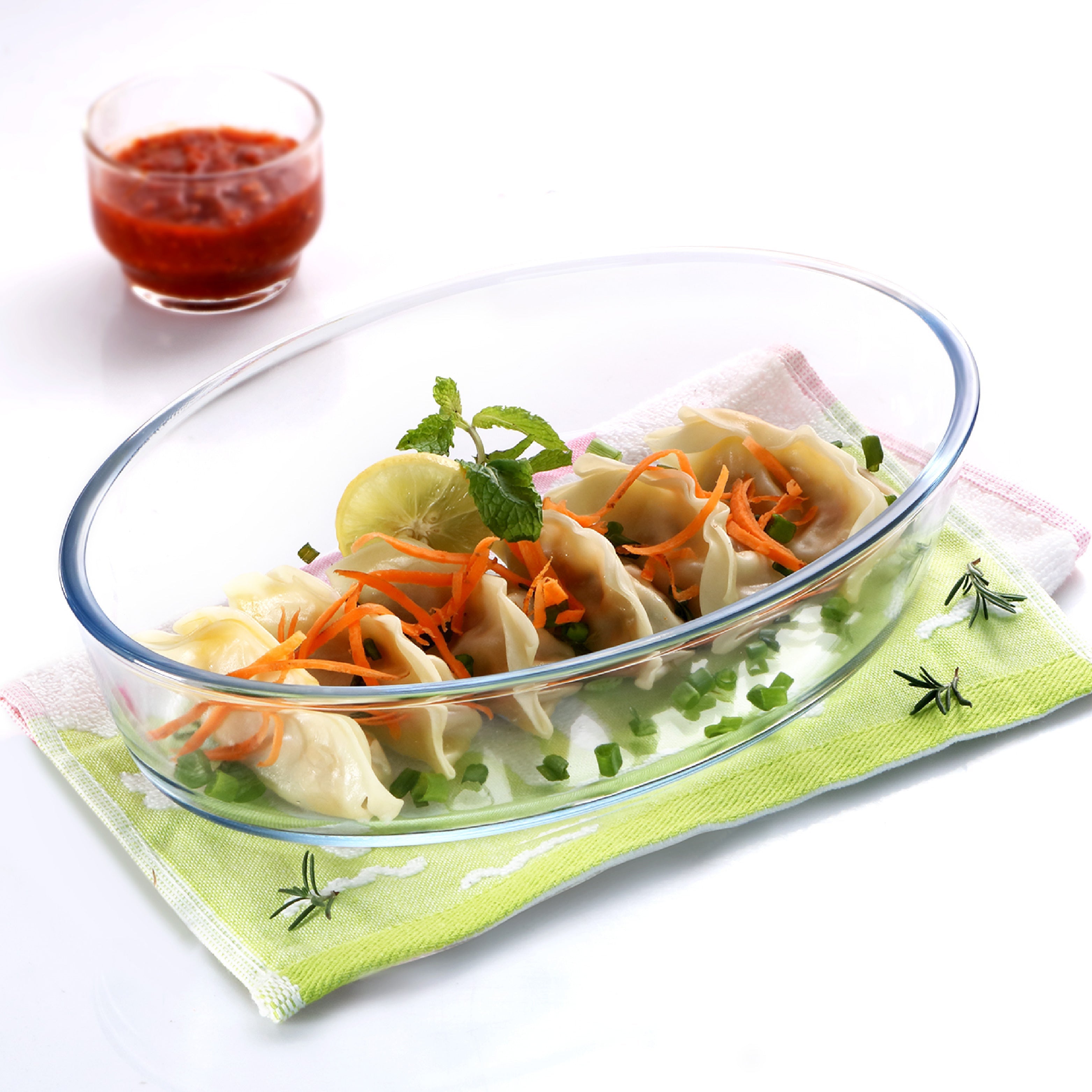Cello Cosmo Oval Glass Baking Dish, 1600ml – Clear