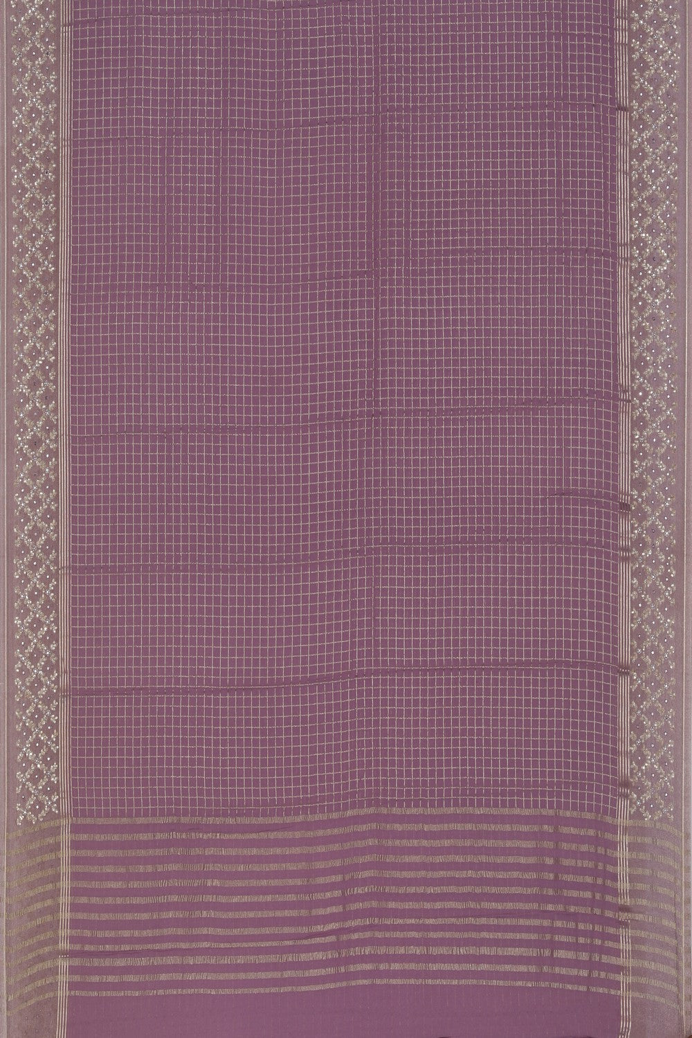 Kalanjali Georgette Purple Saree – Women's - view 4